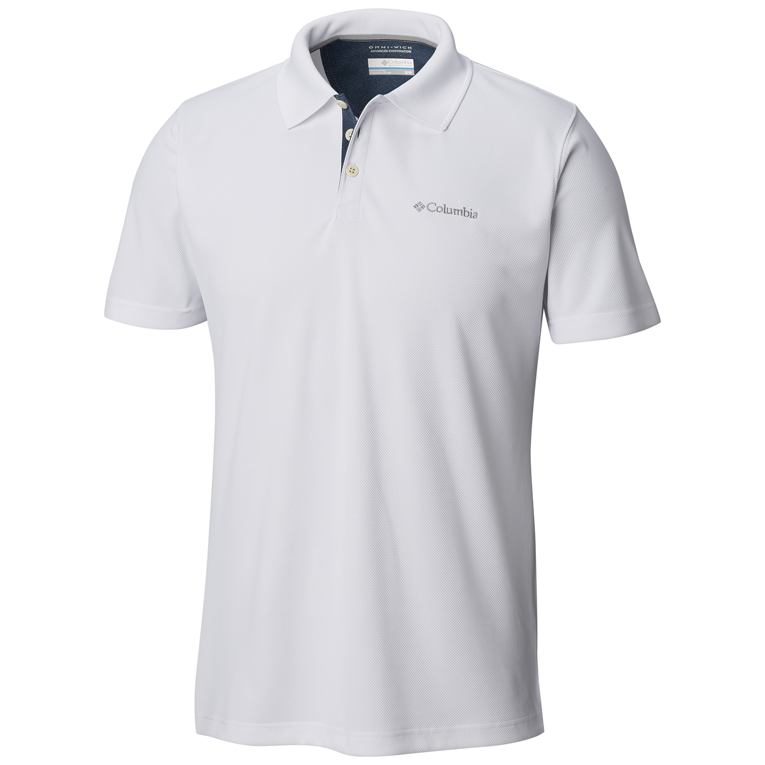 POLERA MANGA CORTA HOMBRE POLO UTILIZER BLANCO COLUMBIA - 4