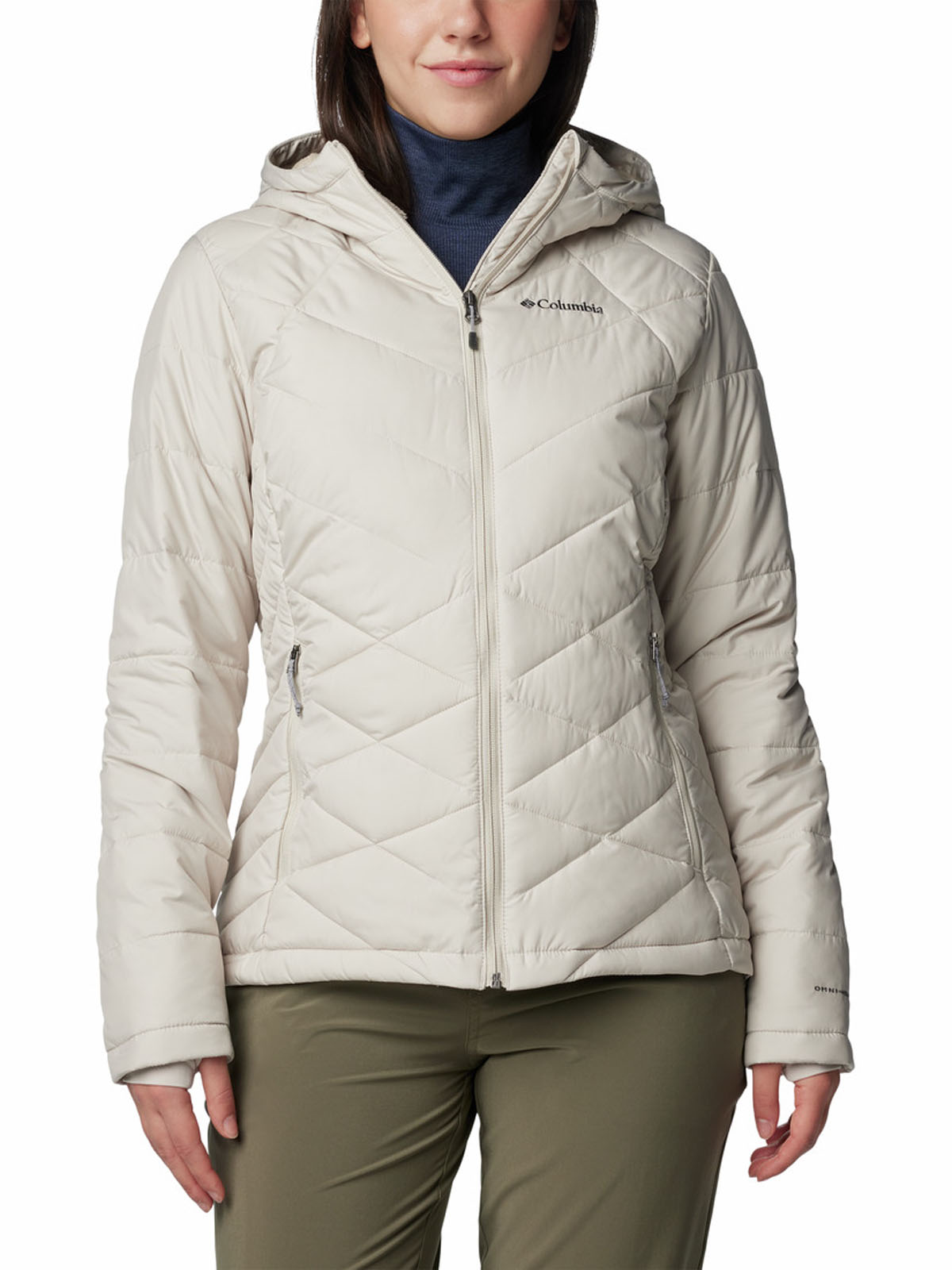 PARKA MUJER HEAVENLY HOODED BEIGE COLUMBIA - 1
