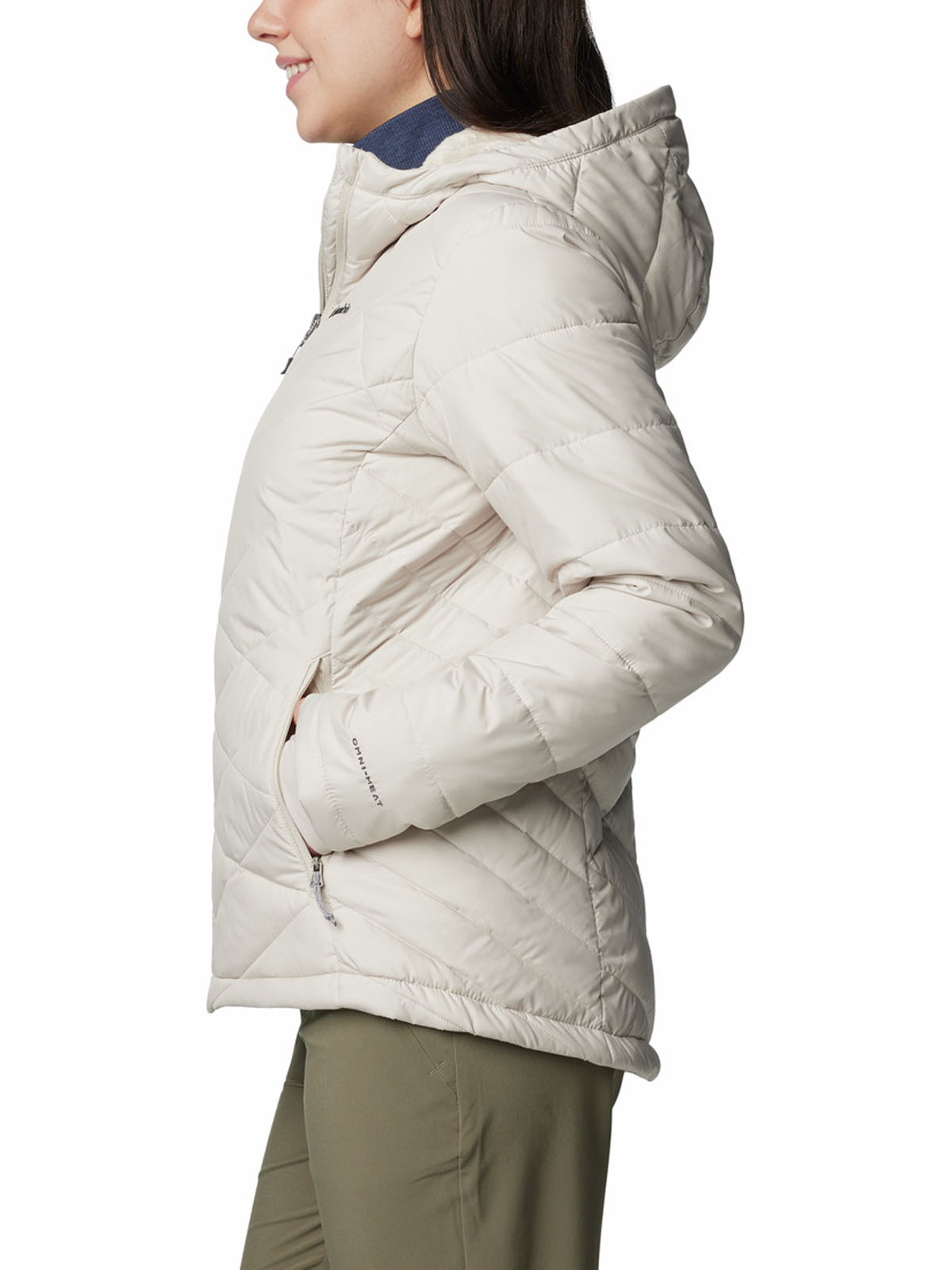 PARKA MUJER HEAVENLY HOODED BEIGE COLUMBIA - 2