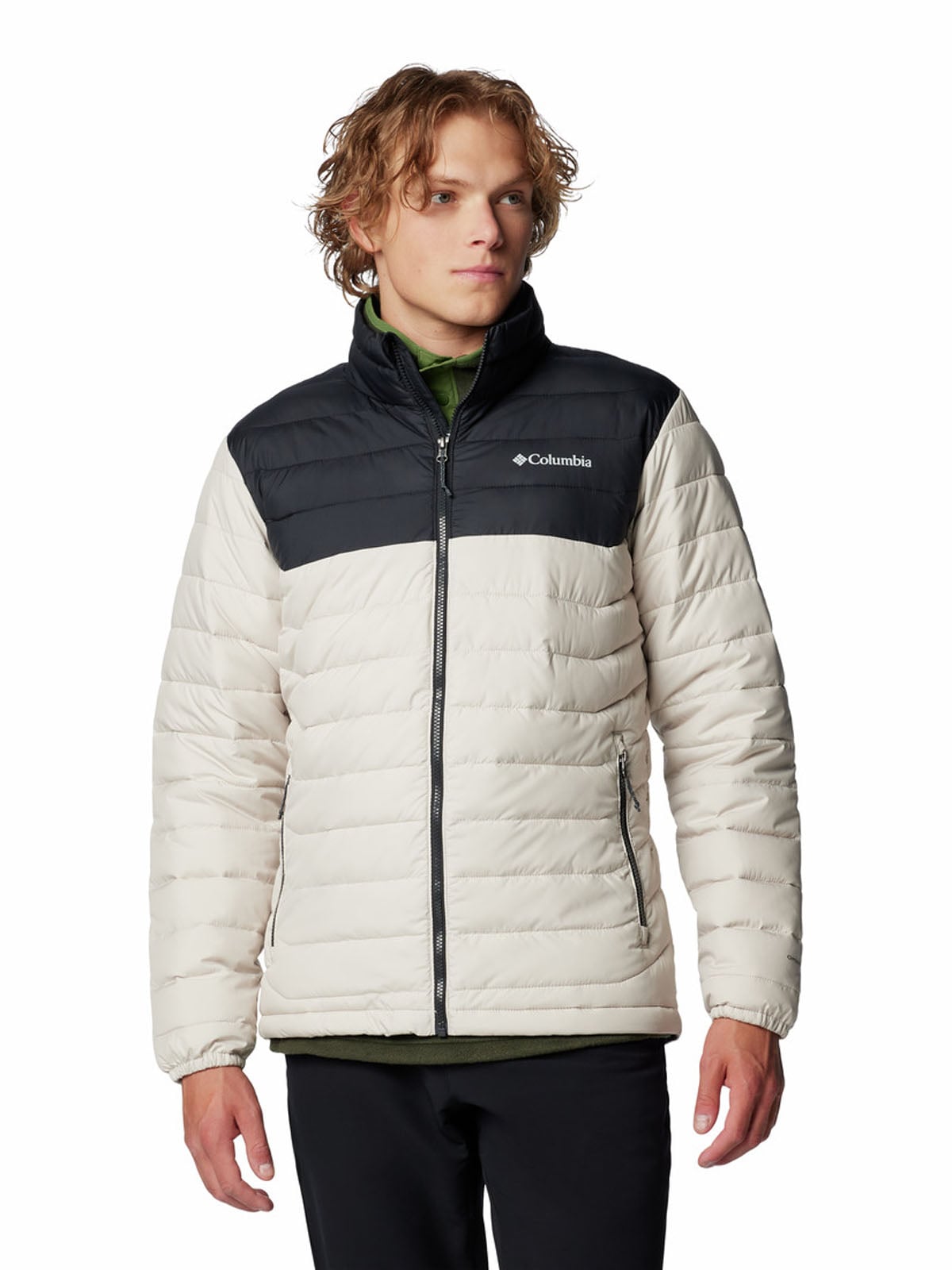 PARKA HOMBRE POWDER LITE II BEIGE COLUMBIA - 1