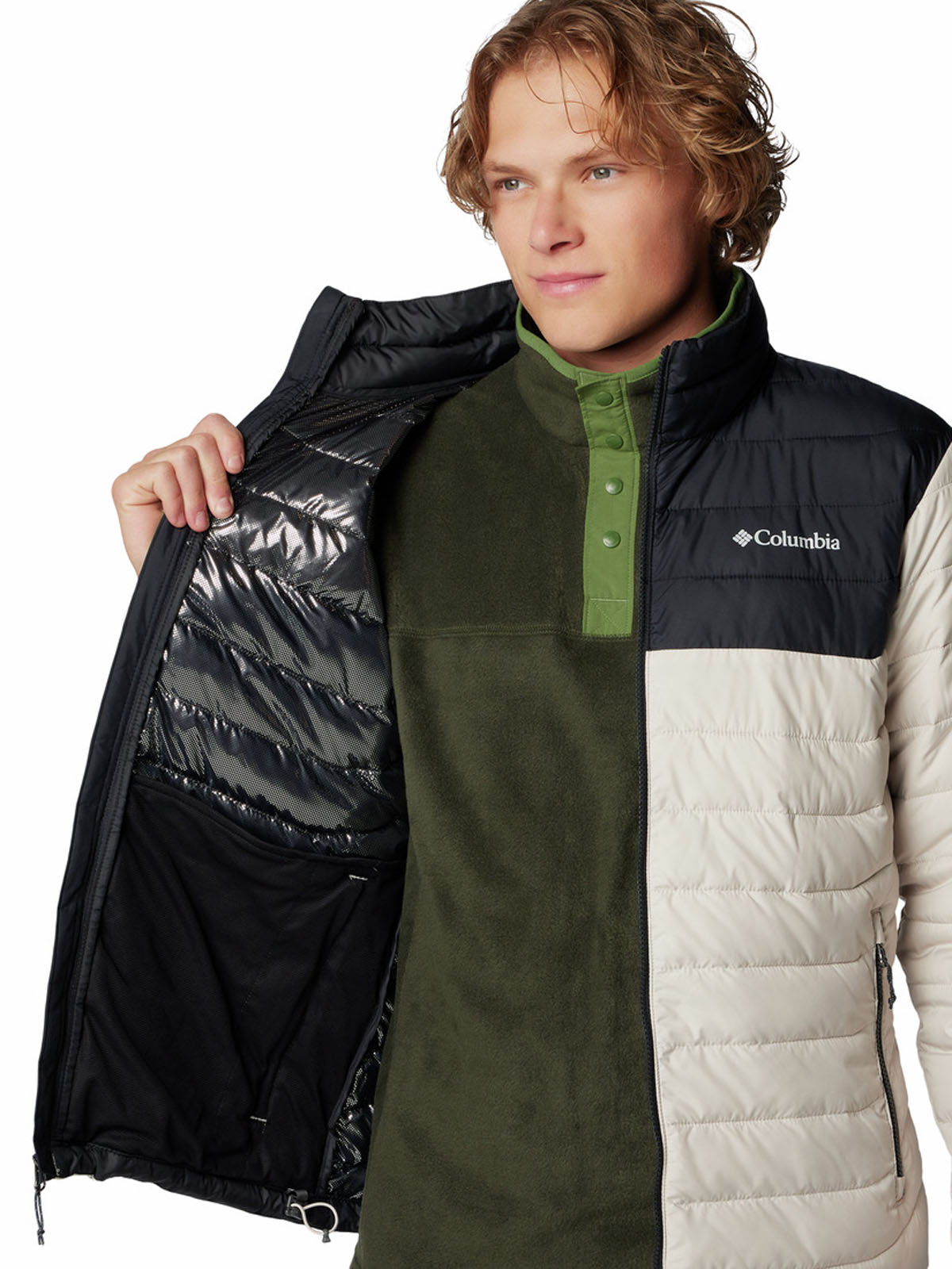 PARKA HOMBRE POWDER LITE II BEIGE COLUMBIA - 5