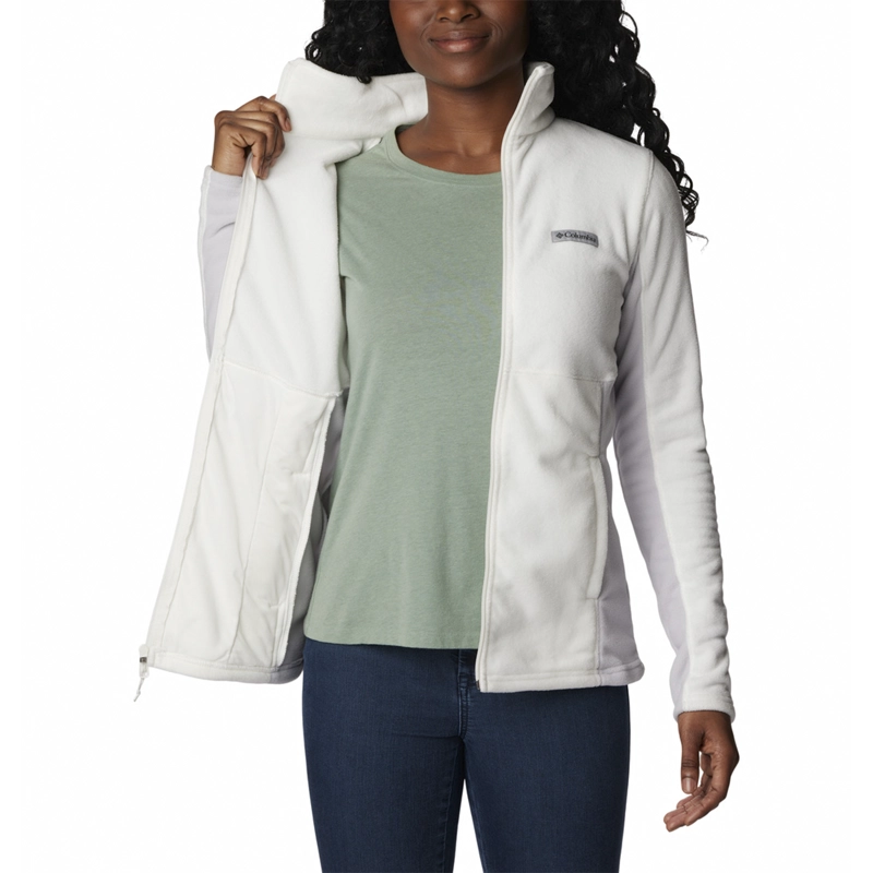 POLERON MUJER BASIN TRAIL III FULL BLANCO COLUMBIA - 6