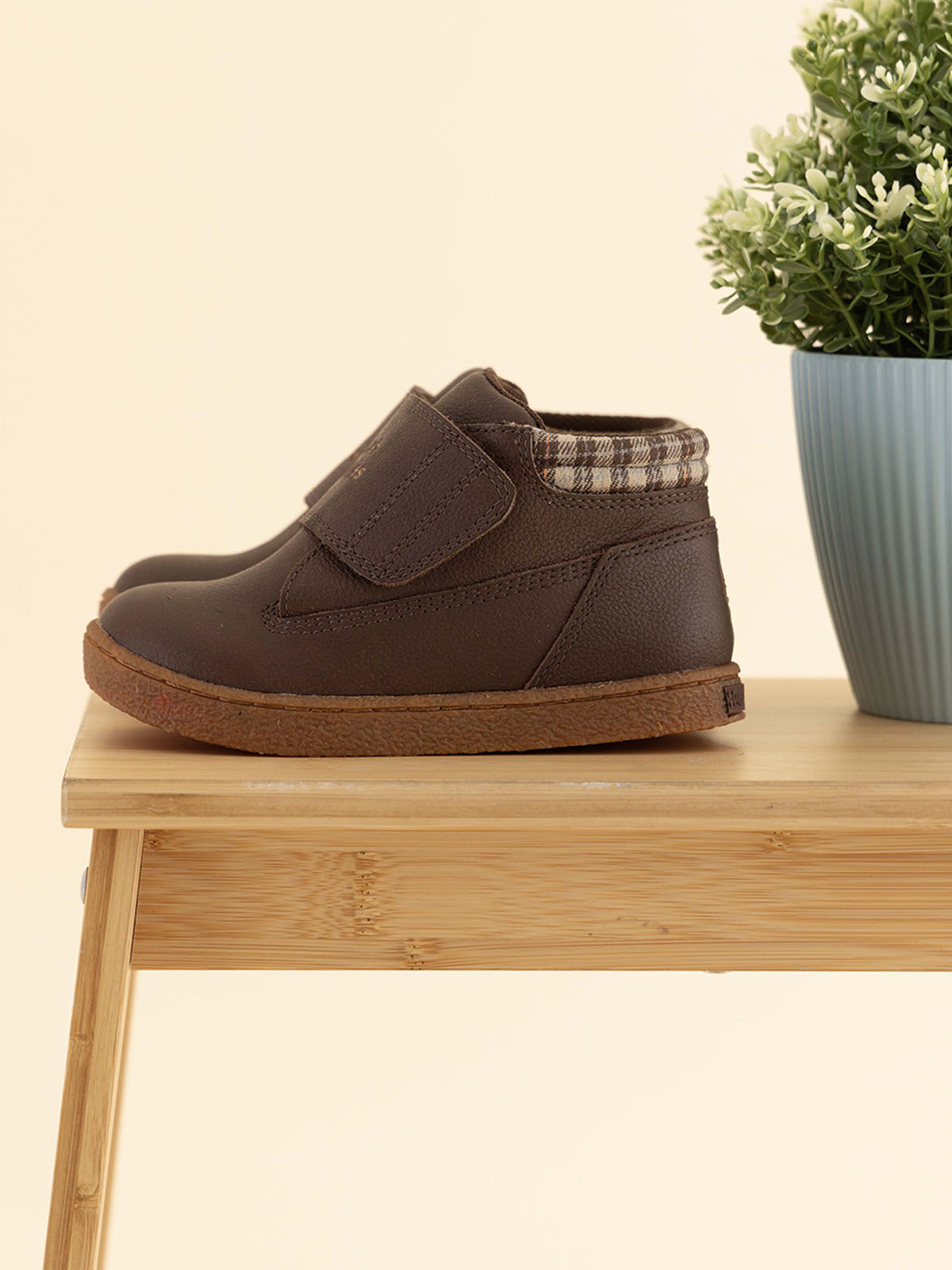 BOTIN CUERO BRUNOS VL NIÑO CAFÉ HUSH PUPPIES - 2
