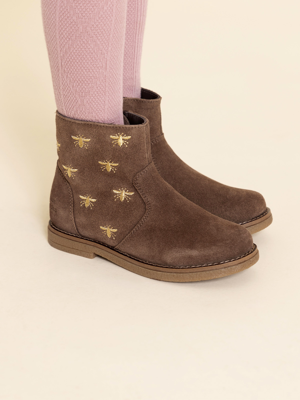 BOTIN CUERO HOLLAND NIÑA CAFÉ HUSH PUPPIES - 2