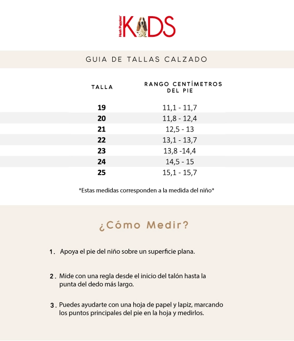 GUILLERMINA CUERO LUCIA NIÑA CAFE  HUSH PUPPIES - 3