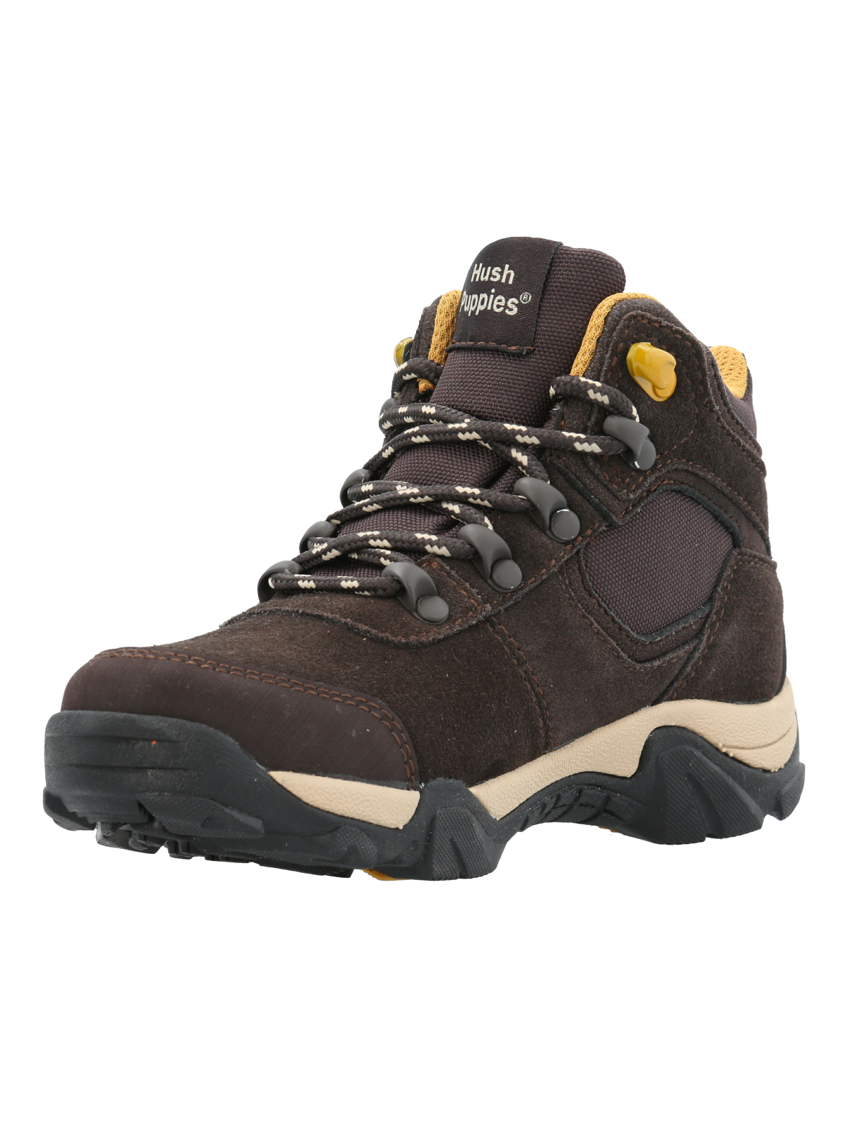 BOTIN CUERO TEZARD NIÑO CAFÉ HUSH PUPPIES - 4