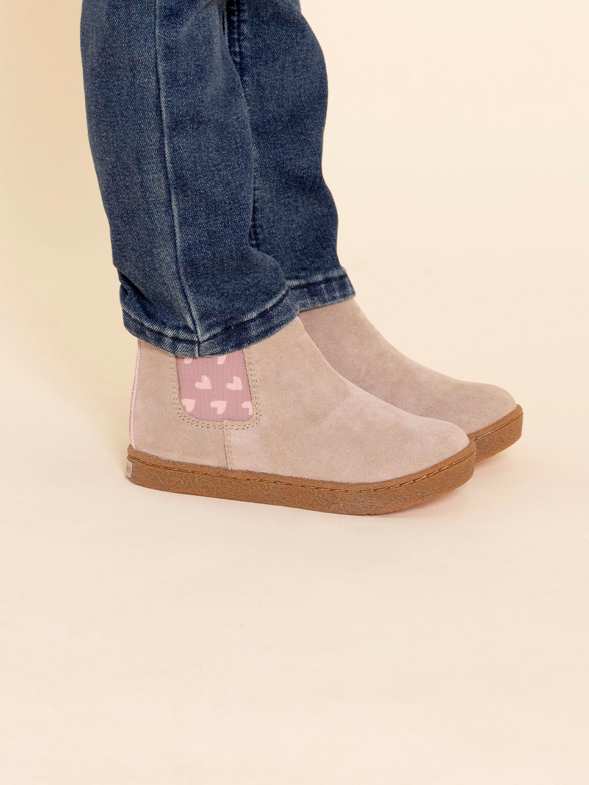 BOTIN CUERO PIOMBINO NIÑA CAFÉ HUSH PUPPIES - 2