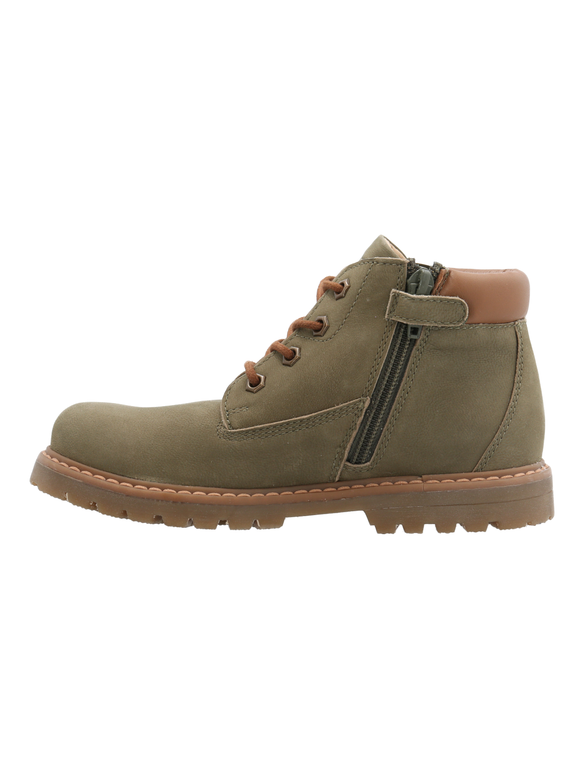 BOTIN CUERO MORGAN NIÑO VERDE HUSH PUPPIES - 1
