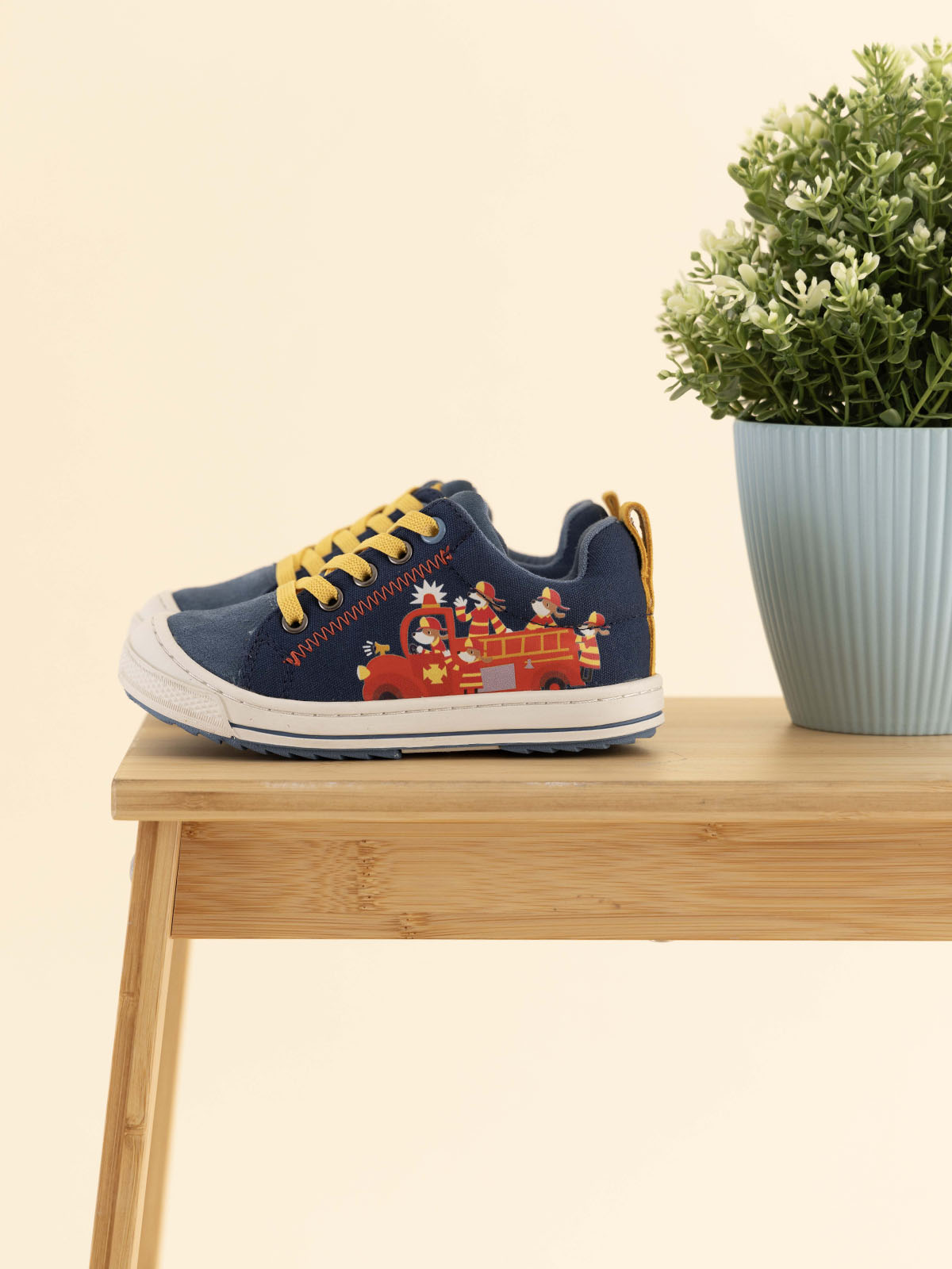 ZAPATILLA CUERO GO WILD  NIÑO AZUL HUSH PUPPIES - 2