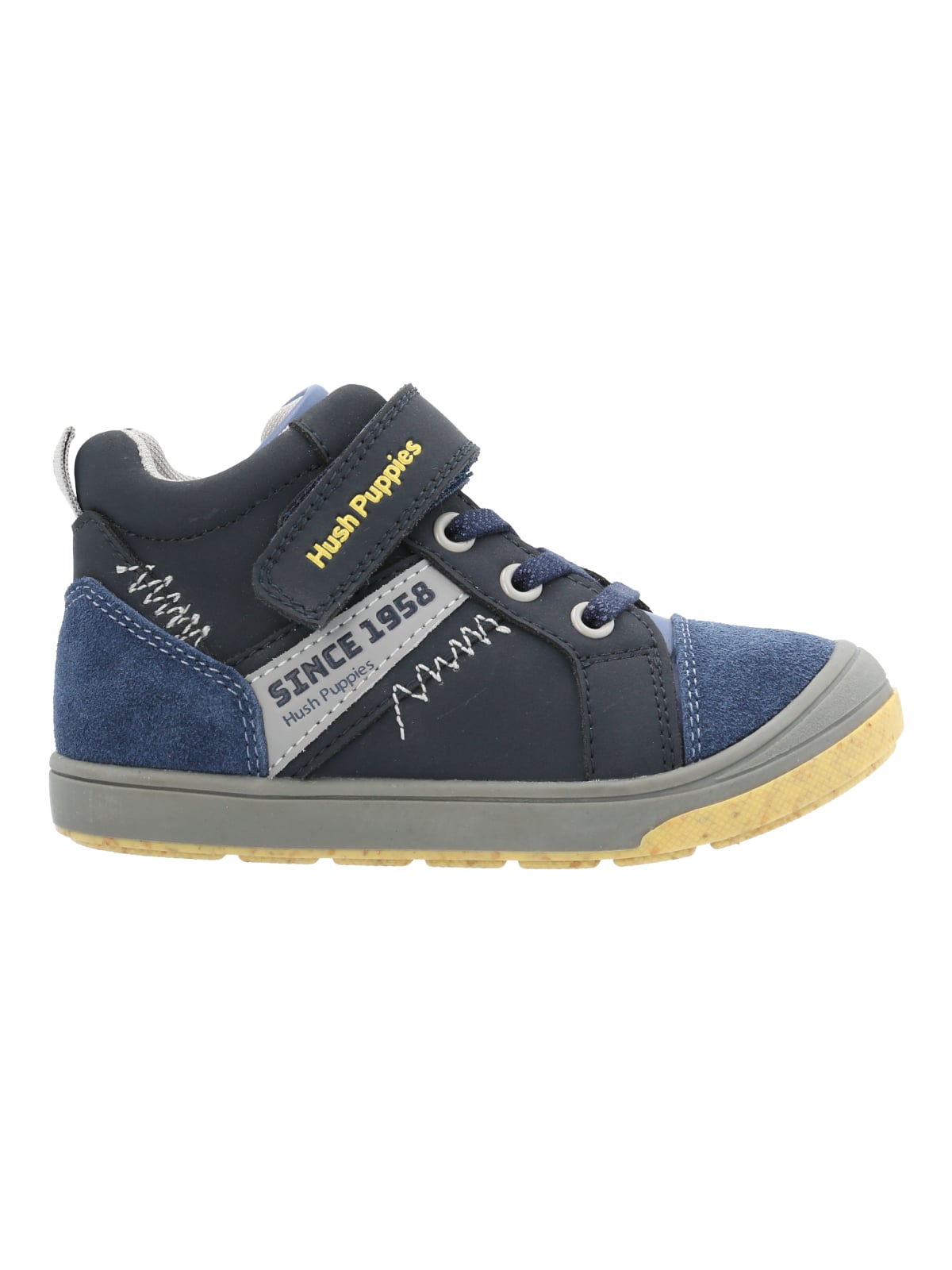 BOTIN CUERO YORKTOWN NIÑO AZUL HUSH PUPPIES - 1