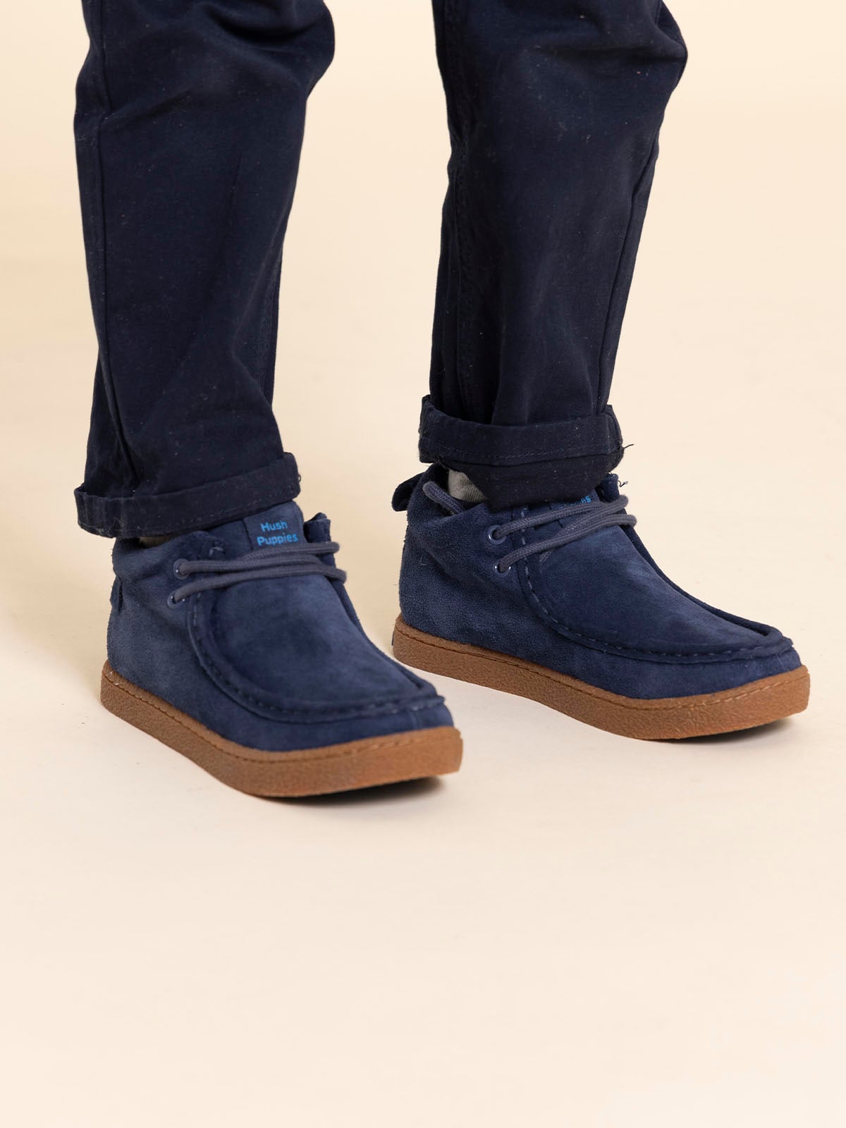 BOTIN CUERO WINNIE NIÑO AZUL HUSH PUPPIES - 2