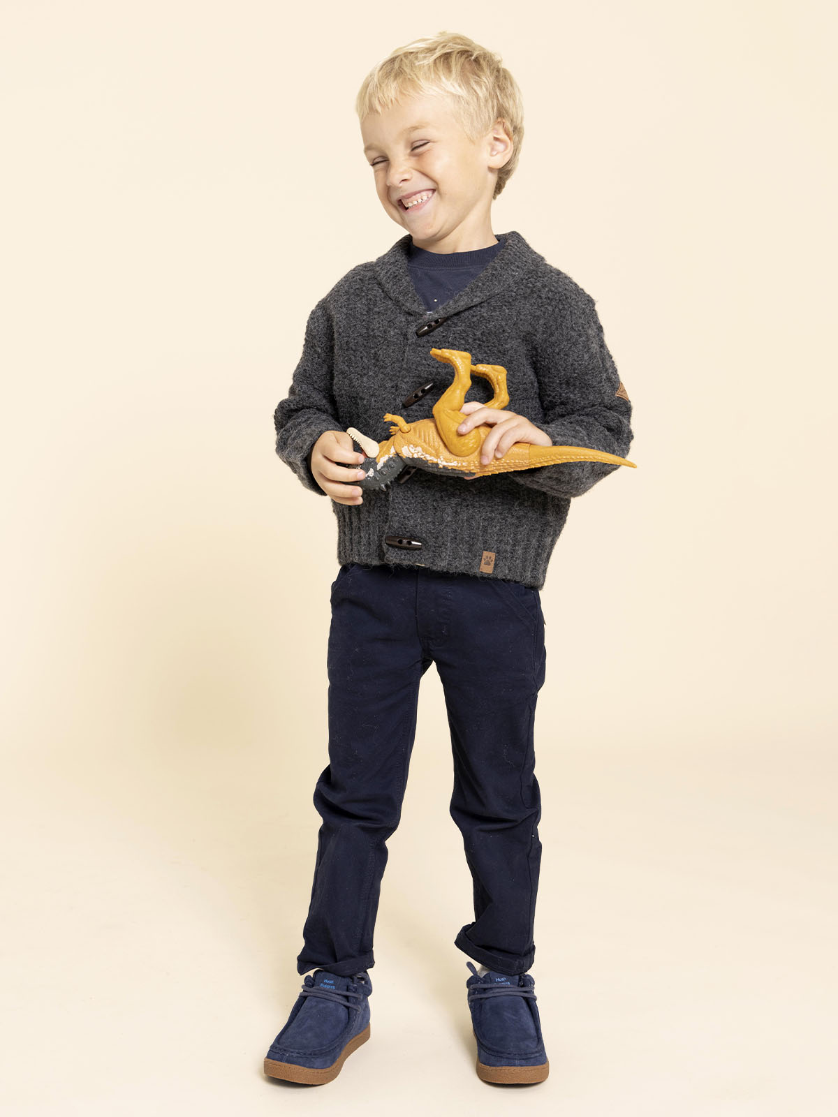 BOTIN CUERO WINNIE NIÑO AZUL HUSH PUPPIES - 4