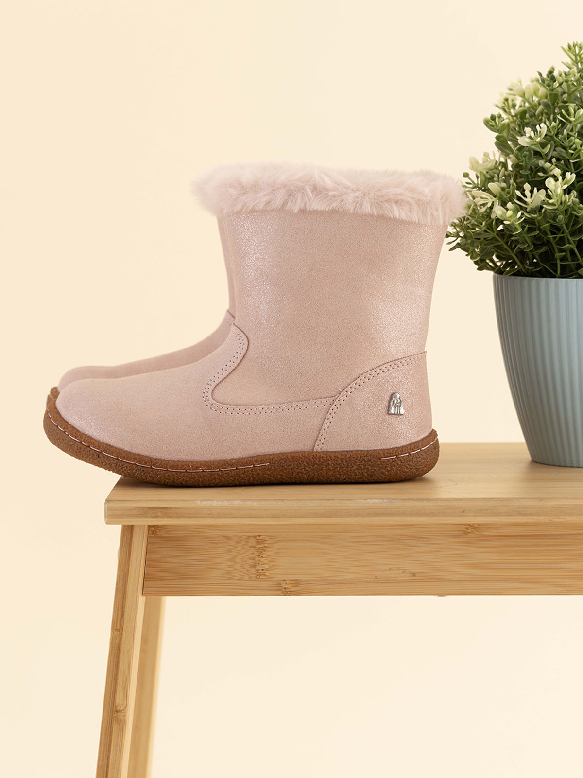 BOTA CUERO ALBURY NIÑA ROSADO HUSH PUPPIES - 2