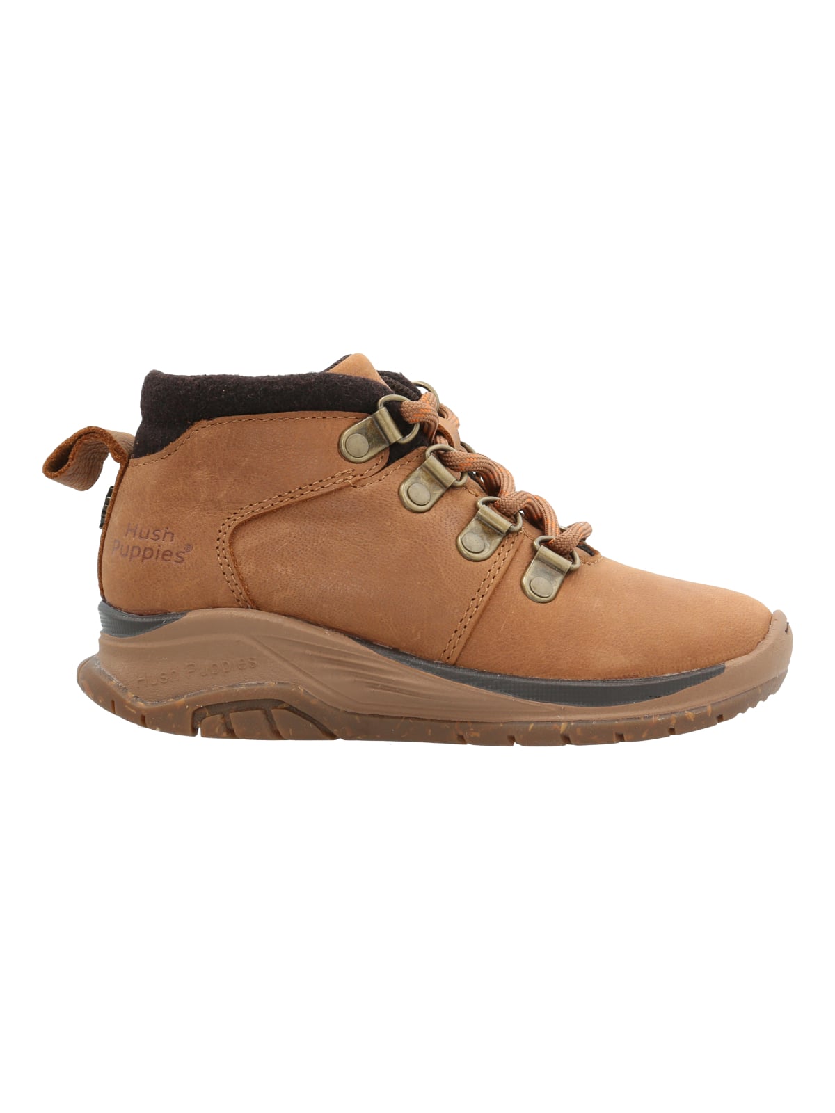 BOTIN CUERO 102 TRI NIÑO CAFÉ HUSH PUPPIES - 1