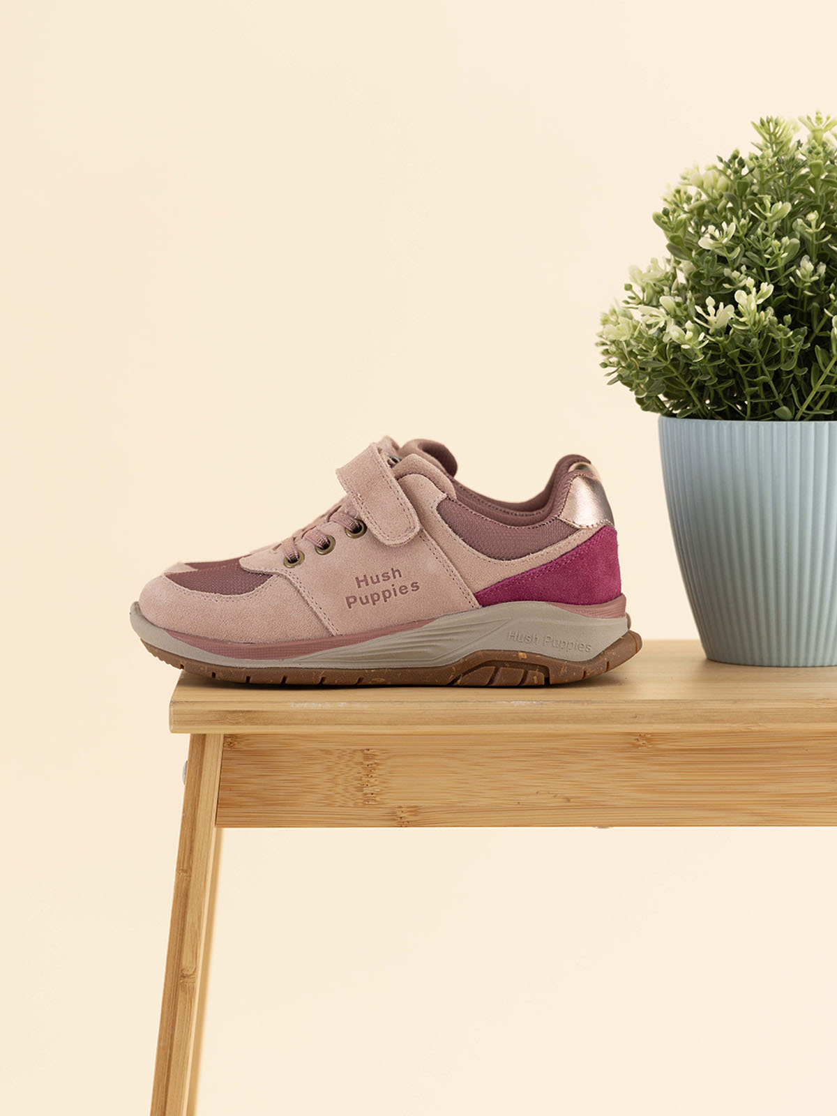 ZAPATILLA CUERO BAMBUS NIÑA ROSADO HUSH PUPPIES - 2