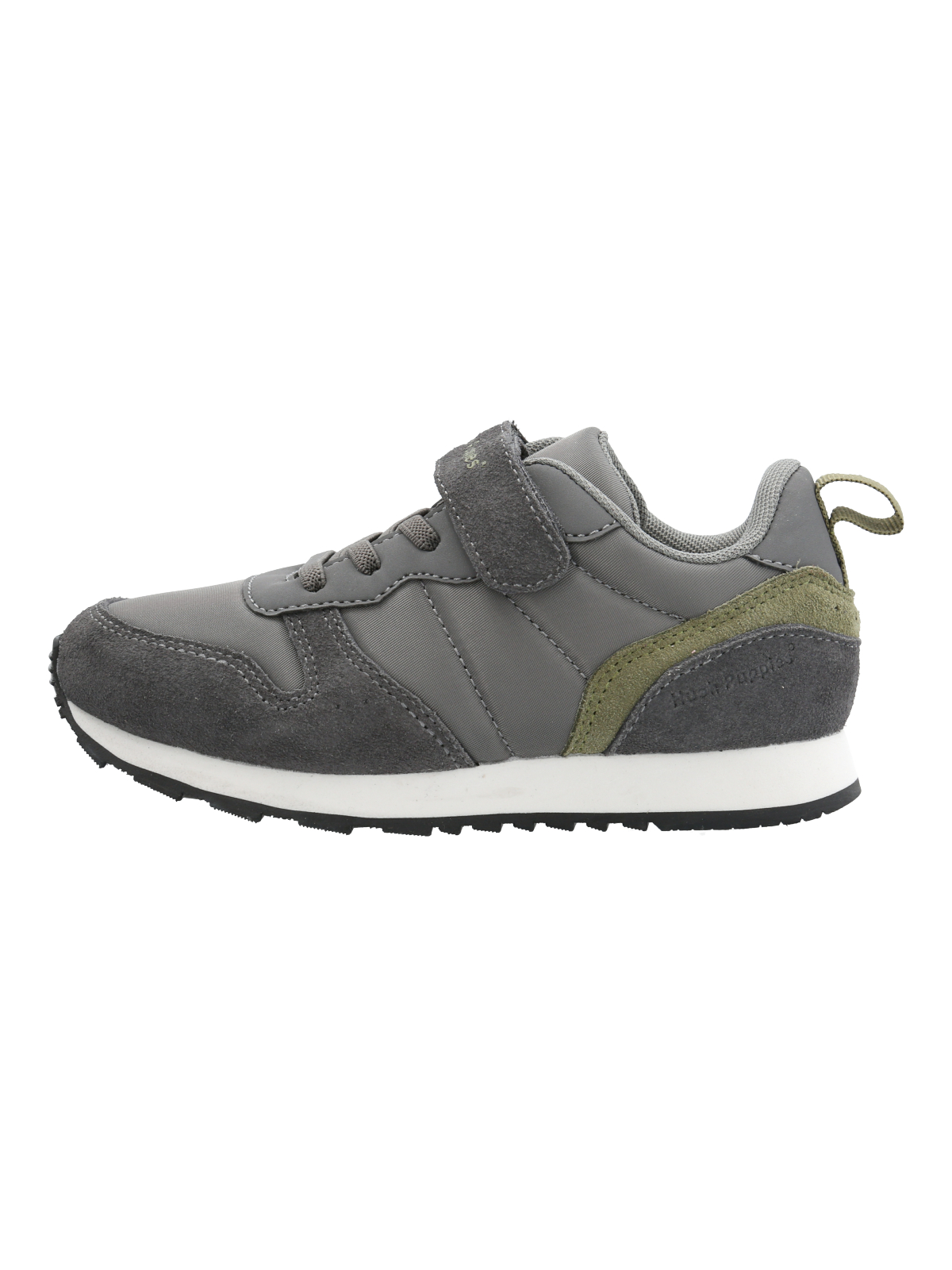 ZAPATILLA CUERO JANET-K VL NIÑO GRIS HUSH PUPPIES - 1