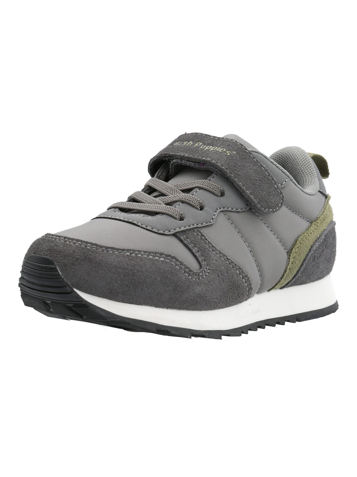 ZAPATILLA CUERO JANET-K VL NIÑO GRIS HUSH PUPPIES - 6