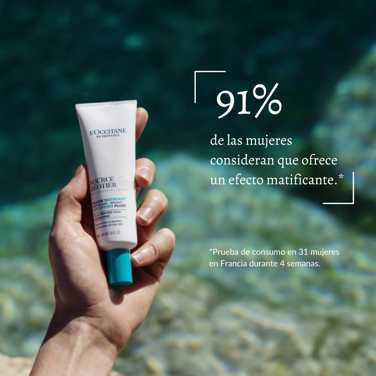 FLUIDO MATIFICANTE REOTIER 50 ML L'OCCITANE - 3