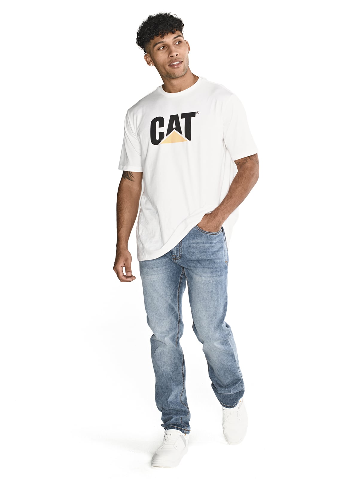 JEANS SLIM HOMBRE TRIBLEND STRETCH DENIM CAT - 2