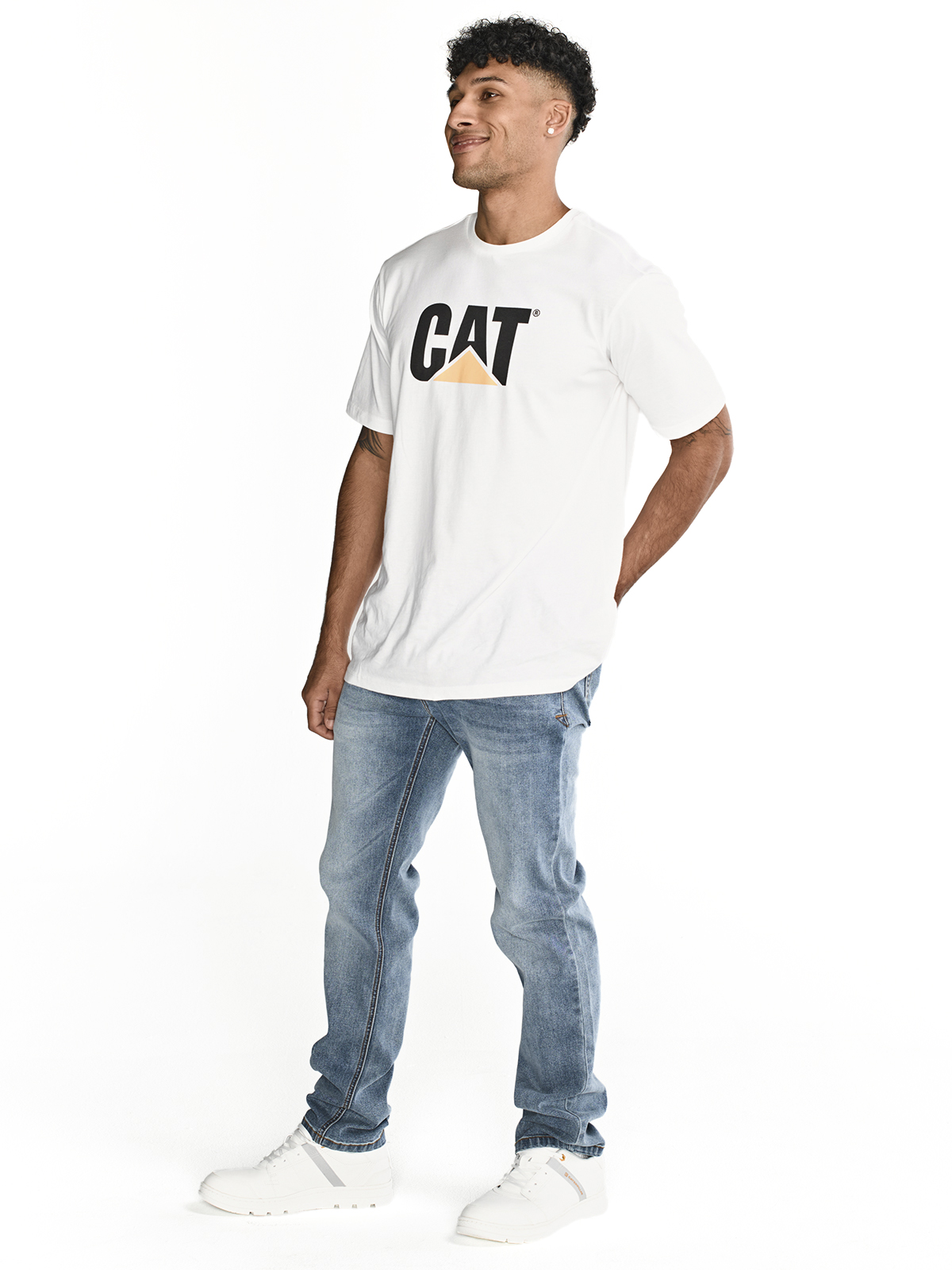 JEANS SLIM HOMBRE TRIBLEND STRETCH DENIM CAT - 4