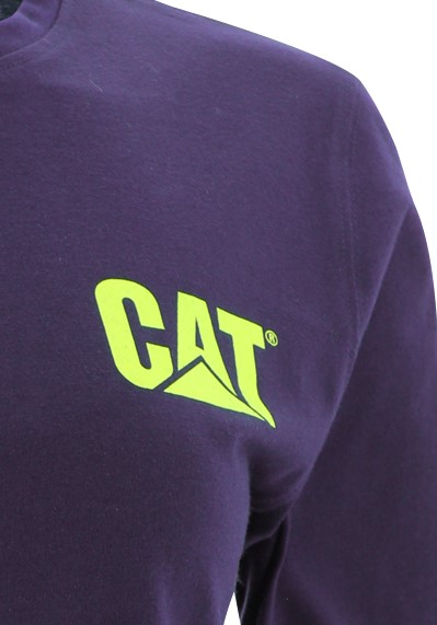 POLERA TRADEMARK BANNER MUJER MORADO CAT - 2