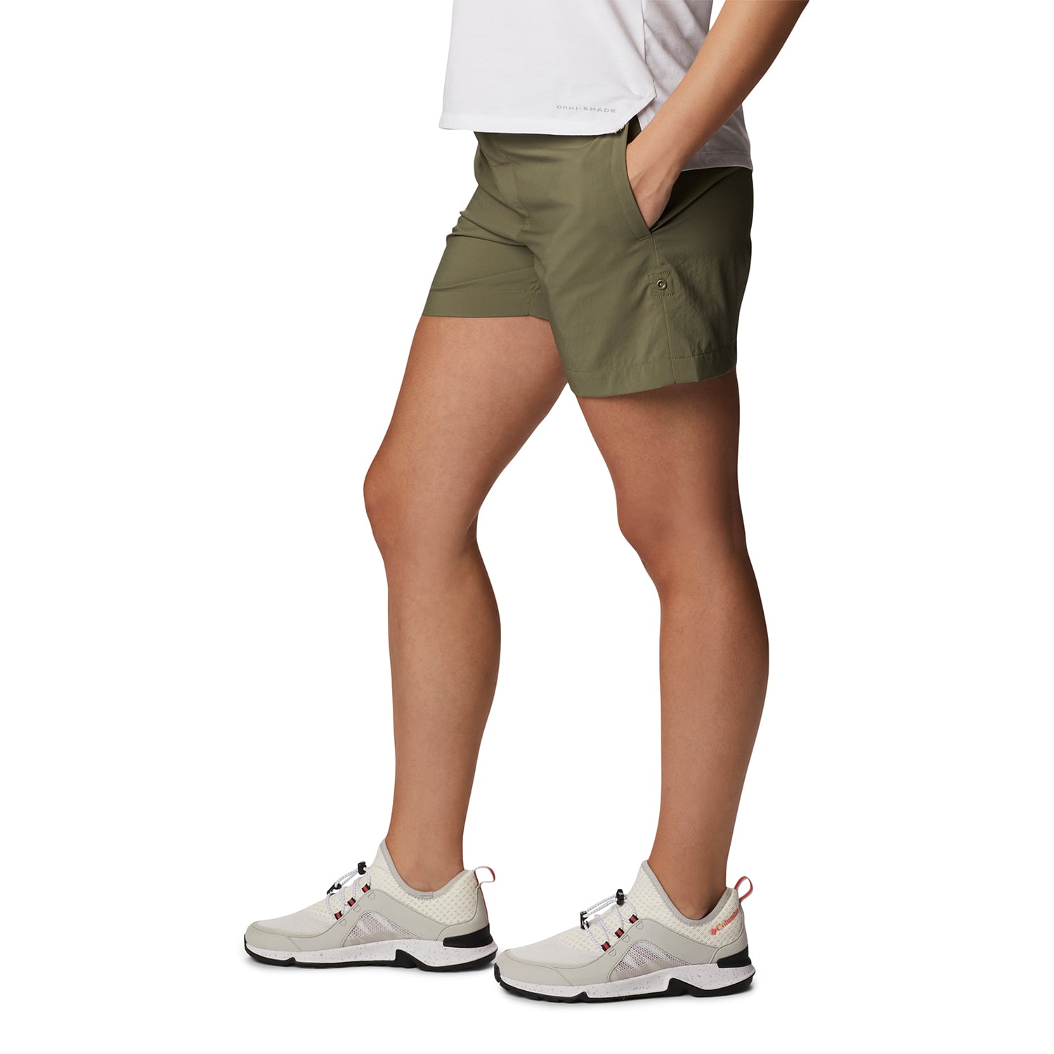 SHORT COLUMBIA SILVER RIDGE UTILITY VERDE MUSGO MUJER - 1