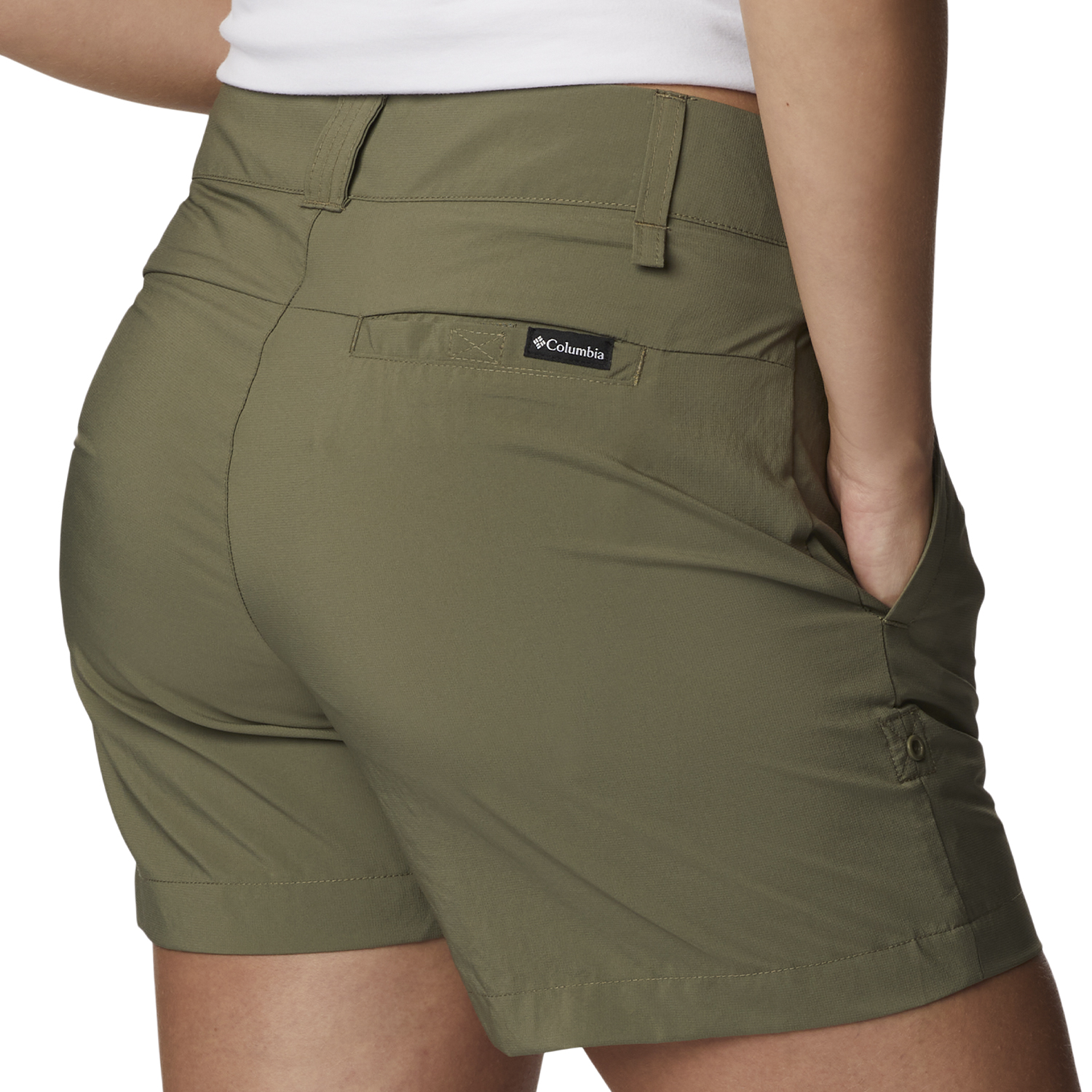 SHORT COLUMBIA SILVER RIDGE UTILITY VERDE MUSGO MUJER - 6
