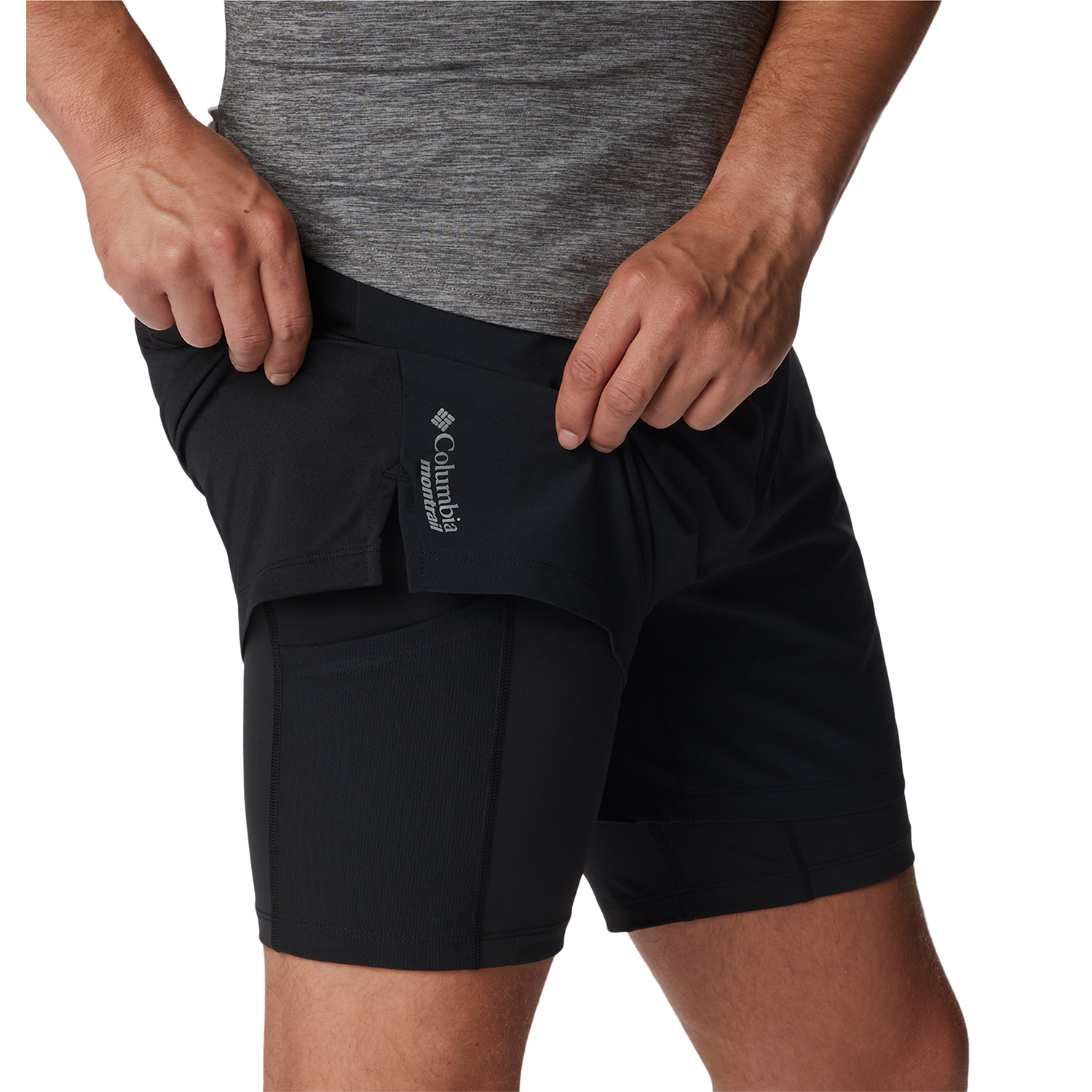 SHORT COLUMBIA M ENDLESS TRAIL SHOR NEGRO HOMBRE - 5
