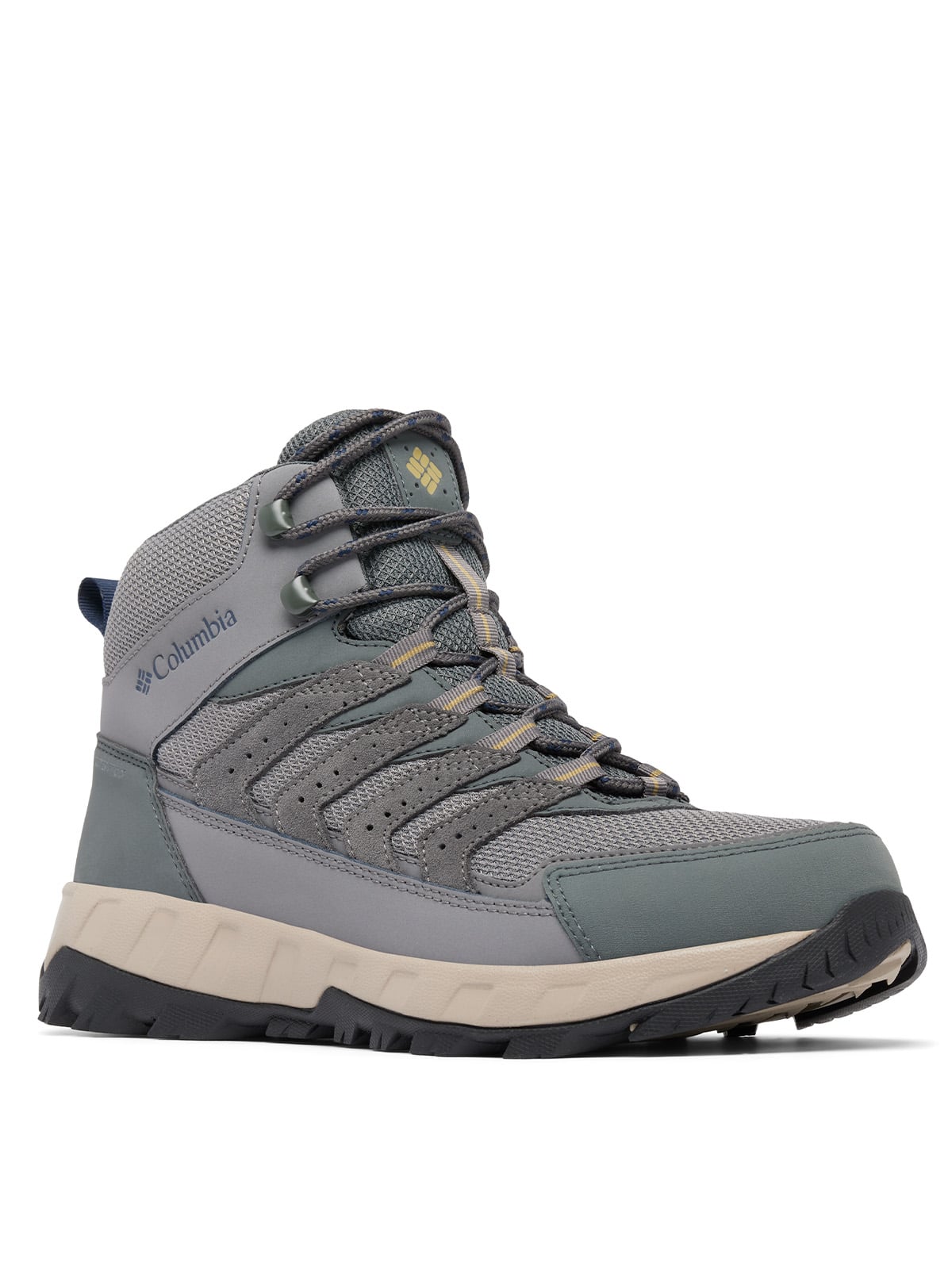 BOTÍN HOMBRE STRATA TRAIL MID WP GRIS COLUMBIA - 1