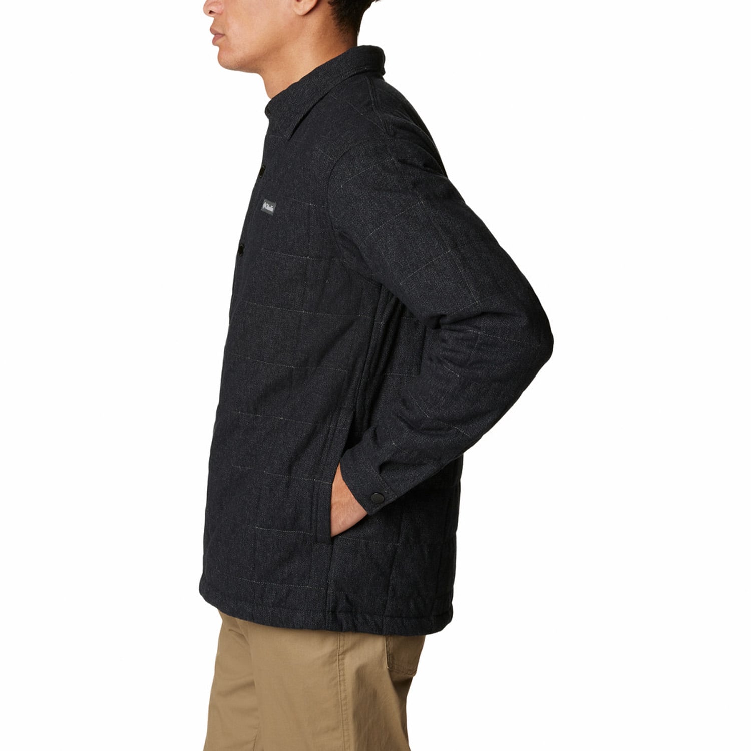 CAMISA HOMBRE LANDROAMER QUILTED NEGRO COLUMBIA - 2