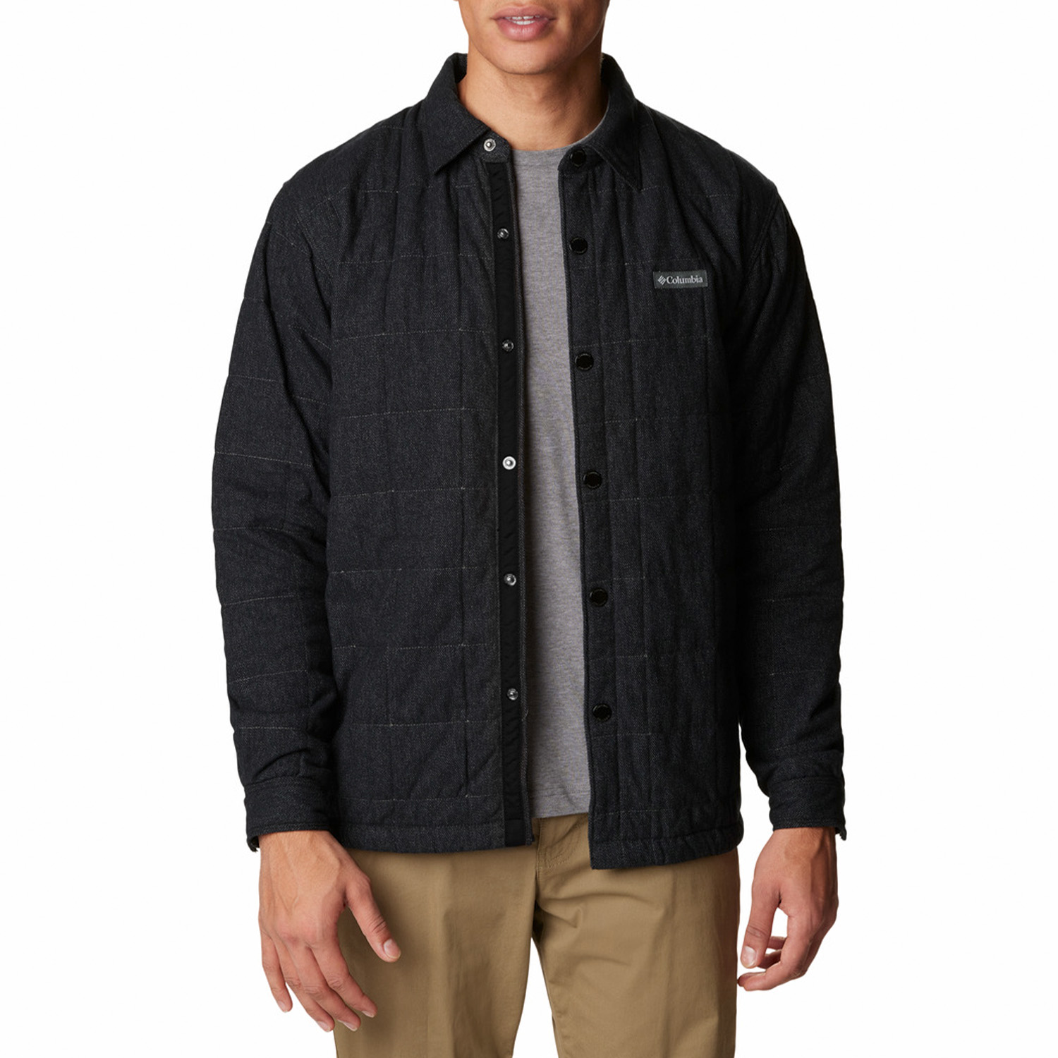 CAMISA HOMBRE LANDROAMER QUILTED NEGRO COLUMBIA - 6