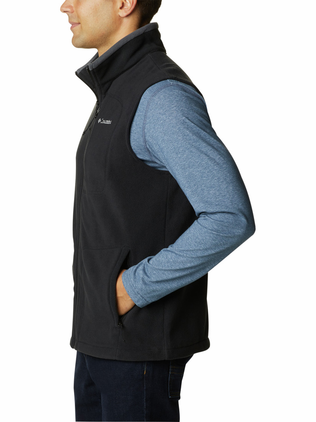 POLAR SIN MANGAS HOMBRE FAST TREK NEGRO COLUMBIA - 2