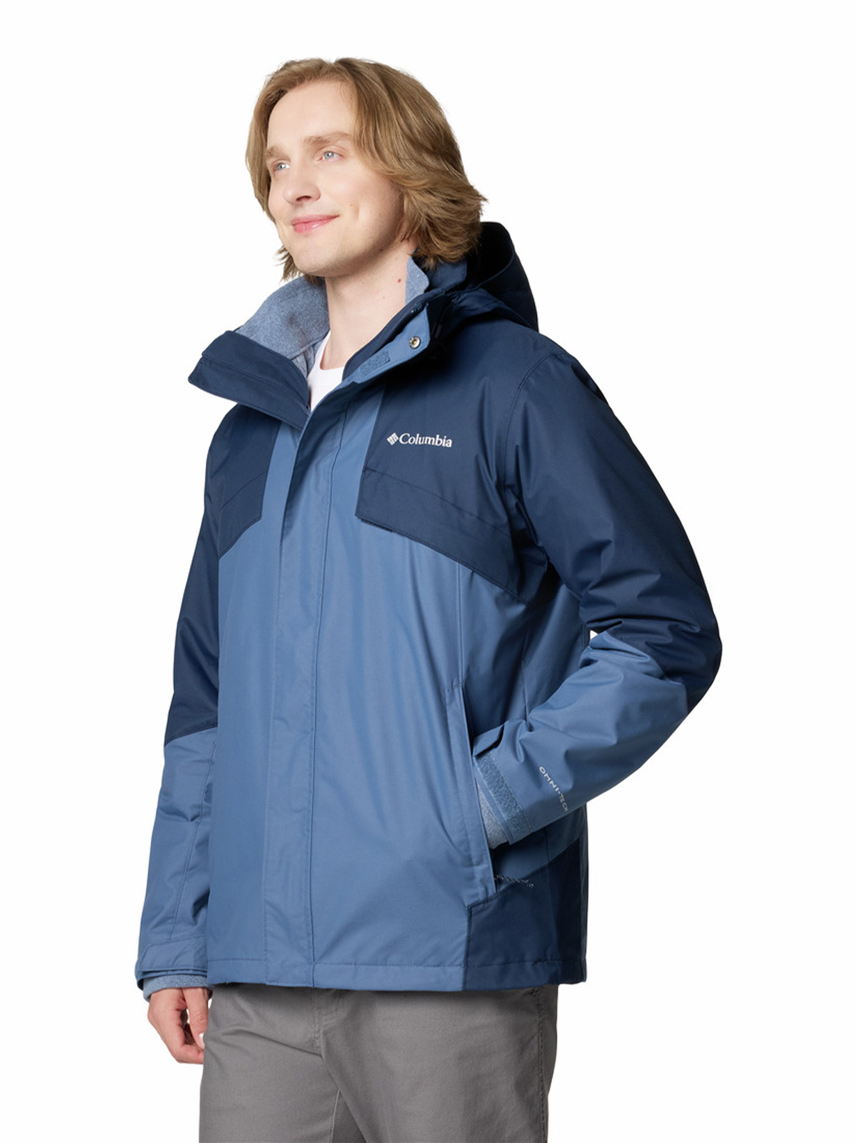 PARKA IMPERMEAB HOMBRE BUGABOO III FLEECE AZUL COLUMBIA - 2