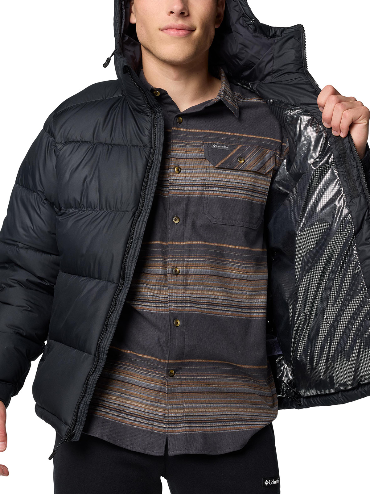 PARKA HOMBRE PIKE LAKE II HOODED NEGRO COLUMBIA - 5