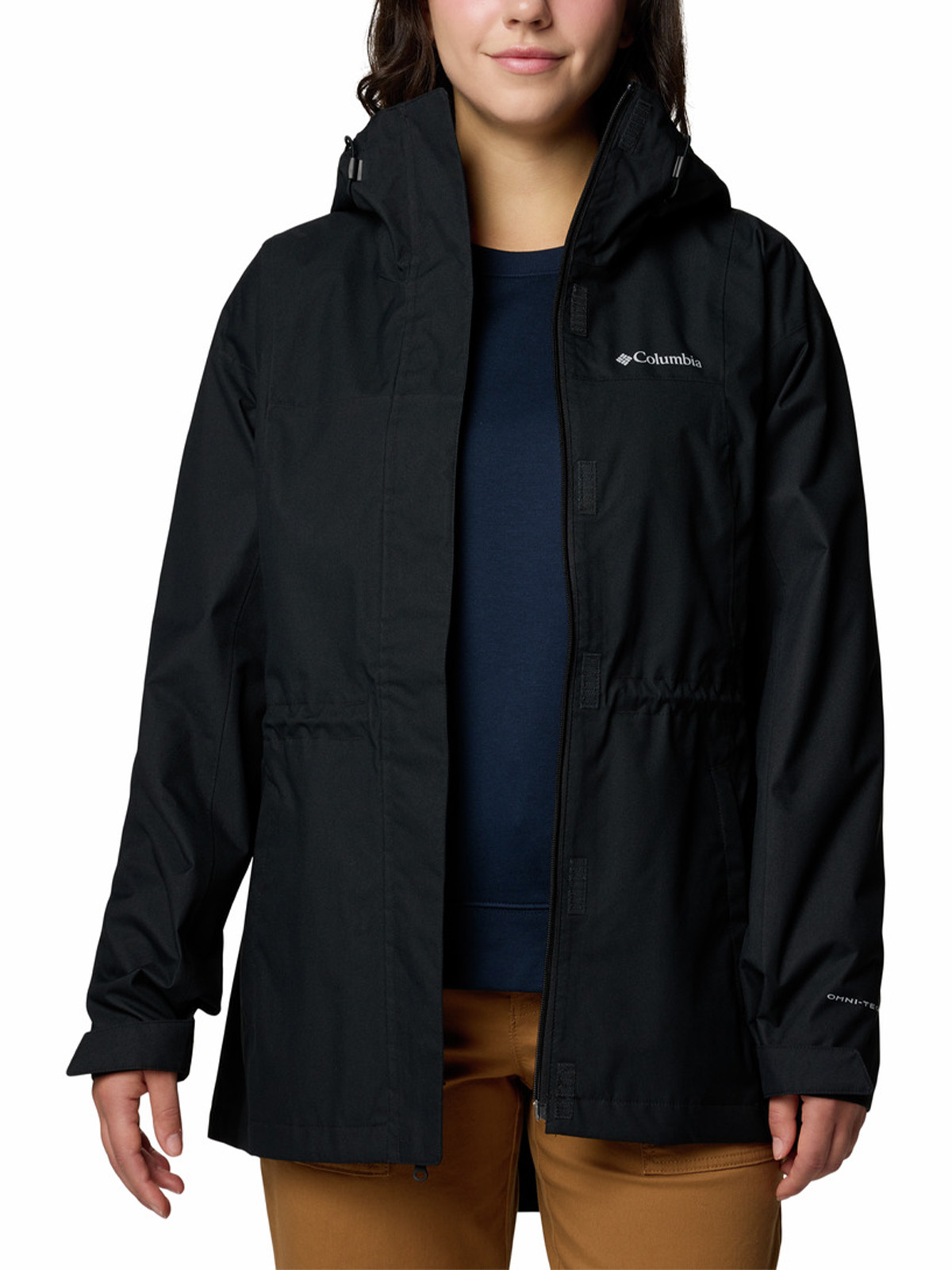CORTAVIENTO IMPERM MUJER HIKEBOUND II LG EN COLOR NEGRO COLUMBIA - 6