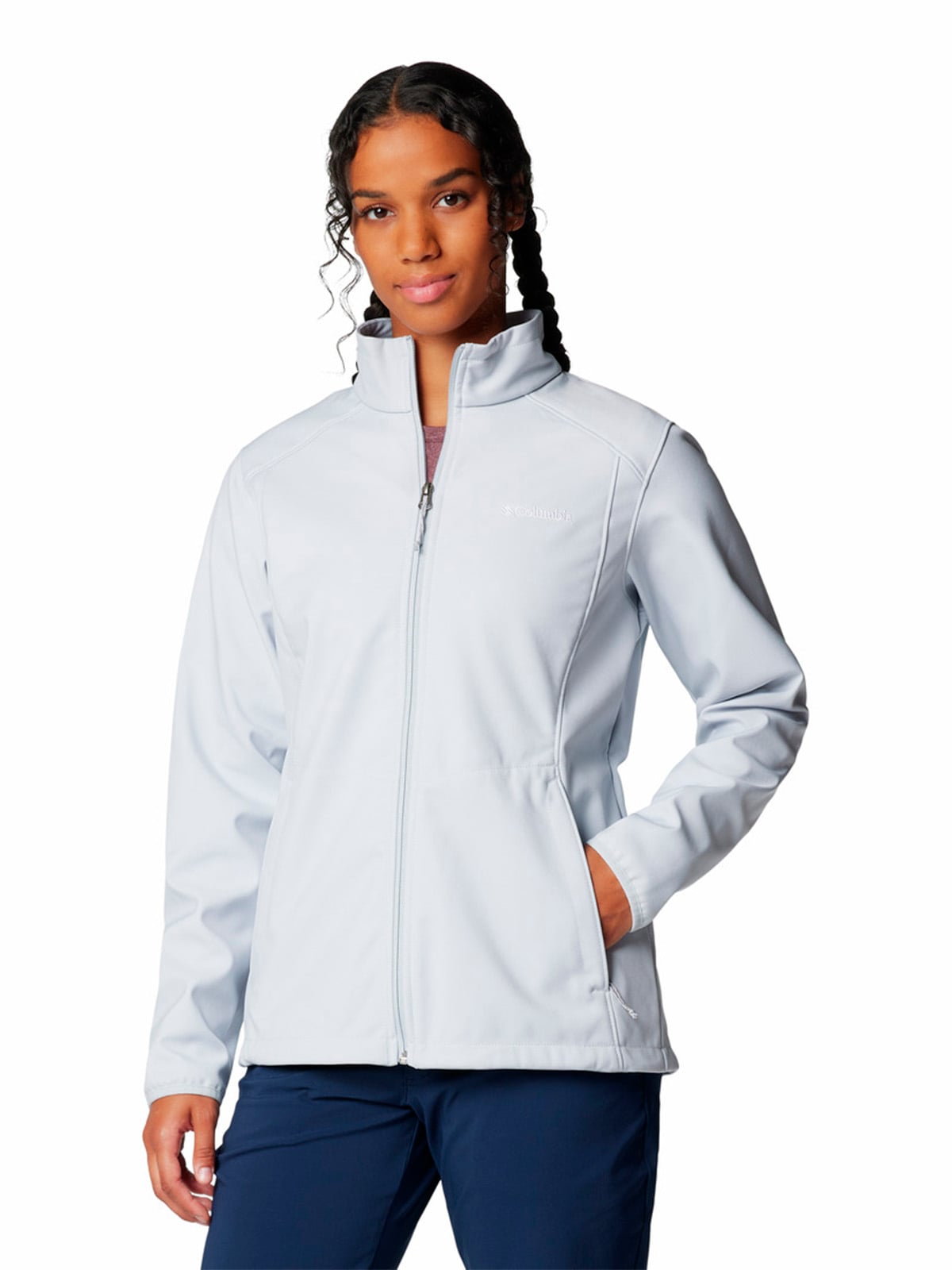 SOFTSHELL MUJER KRUSER RIDGE III GRIS COLUMBIA - 1