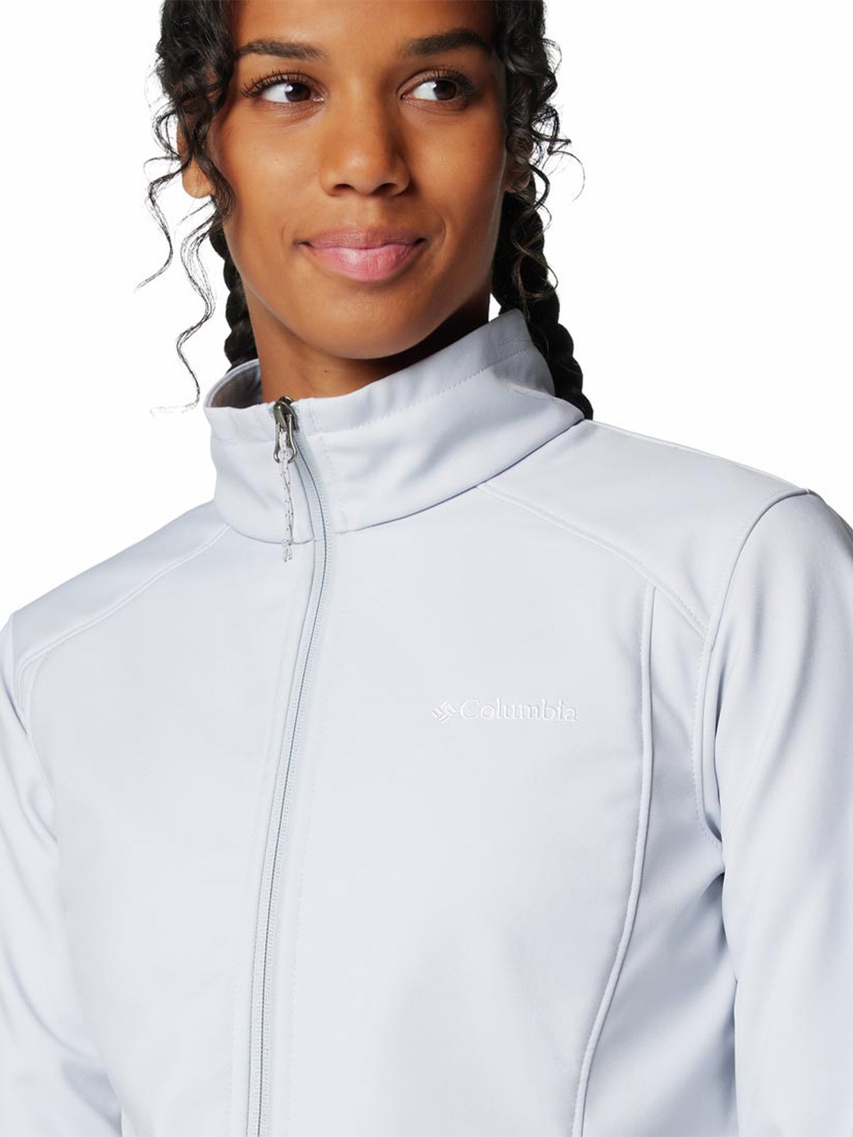 SOFTSHELL MUJER KRUSER RIDGE III GRIS COLUMBIA - 4