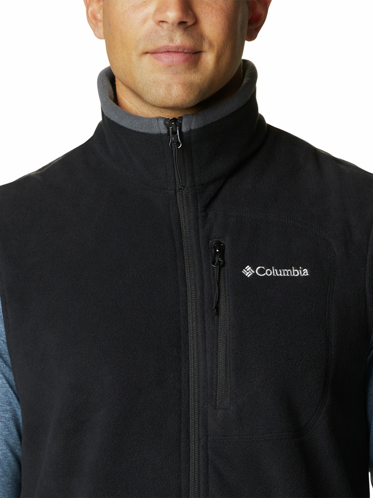 POLAR SIN MANGAS HOMBRE FAST TREK NEGRO COLUMBIA - 4
