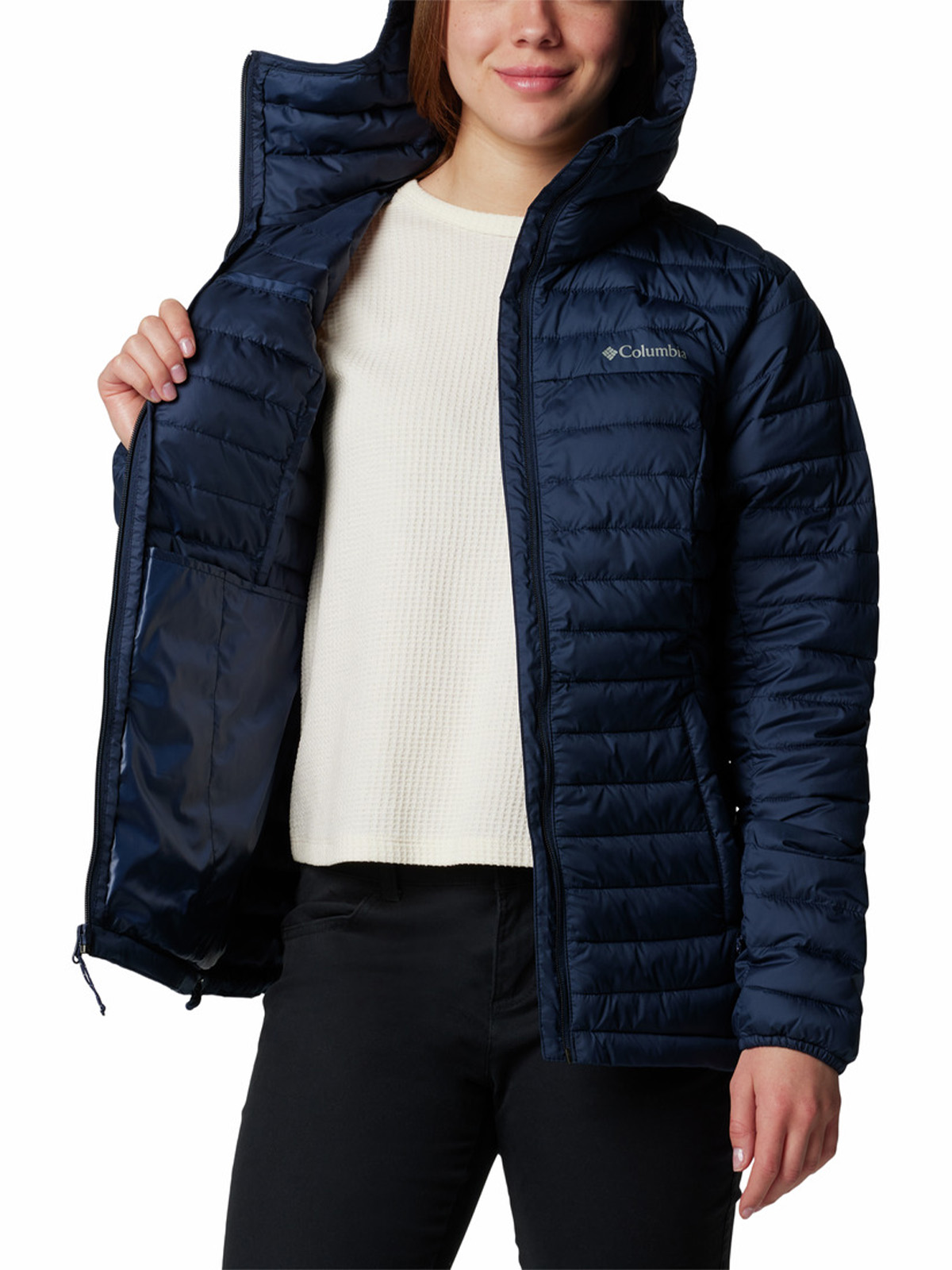 PARKA MUJER SILVER FALLS II HOODIE AZUL COLUMBIA - 5
