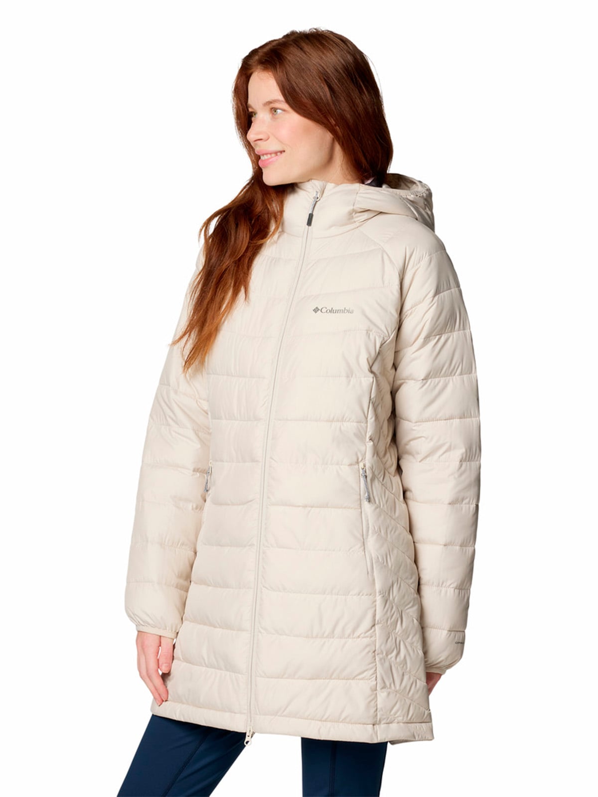 PARKA MUJER POWDER LITE II MID GRIS COLUMBIA - 2