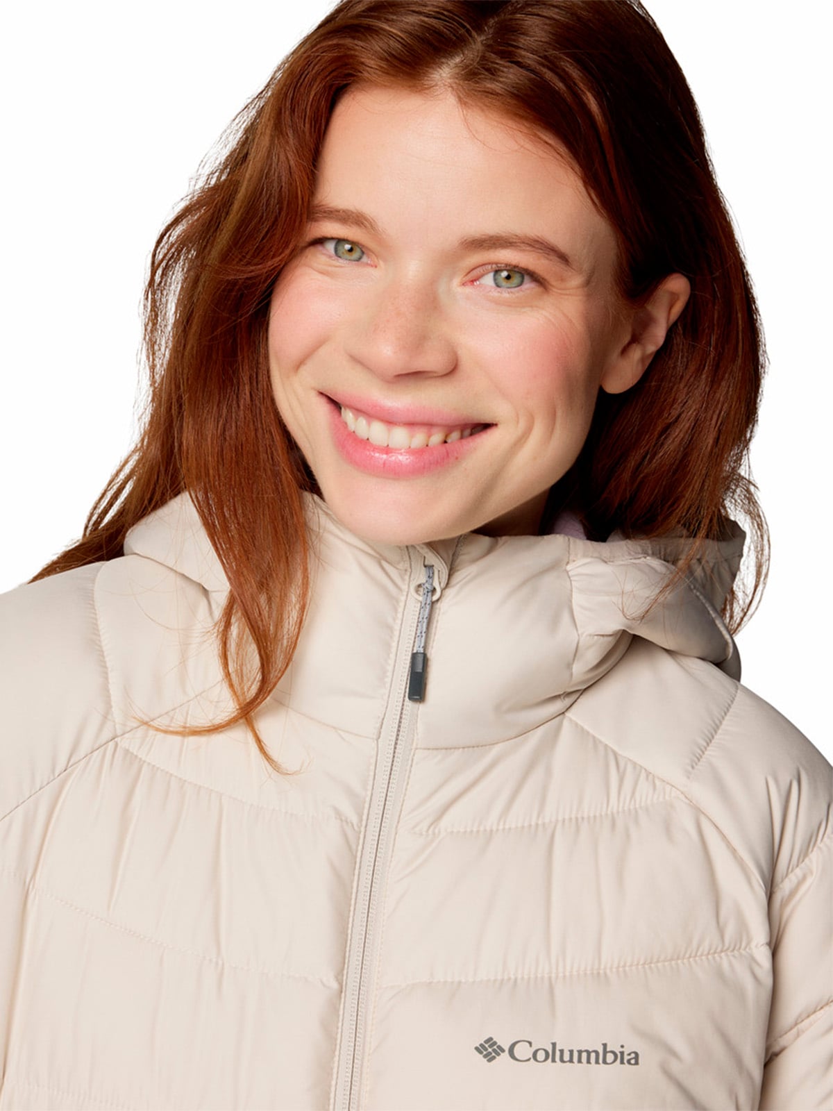 PARKA MUJER POWDER LITE II MID GRIS COLUMBIA - 4