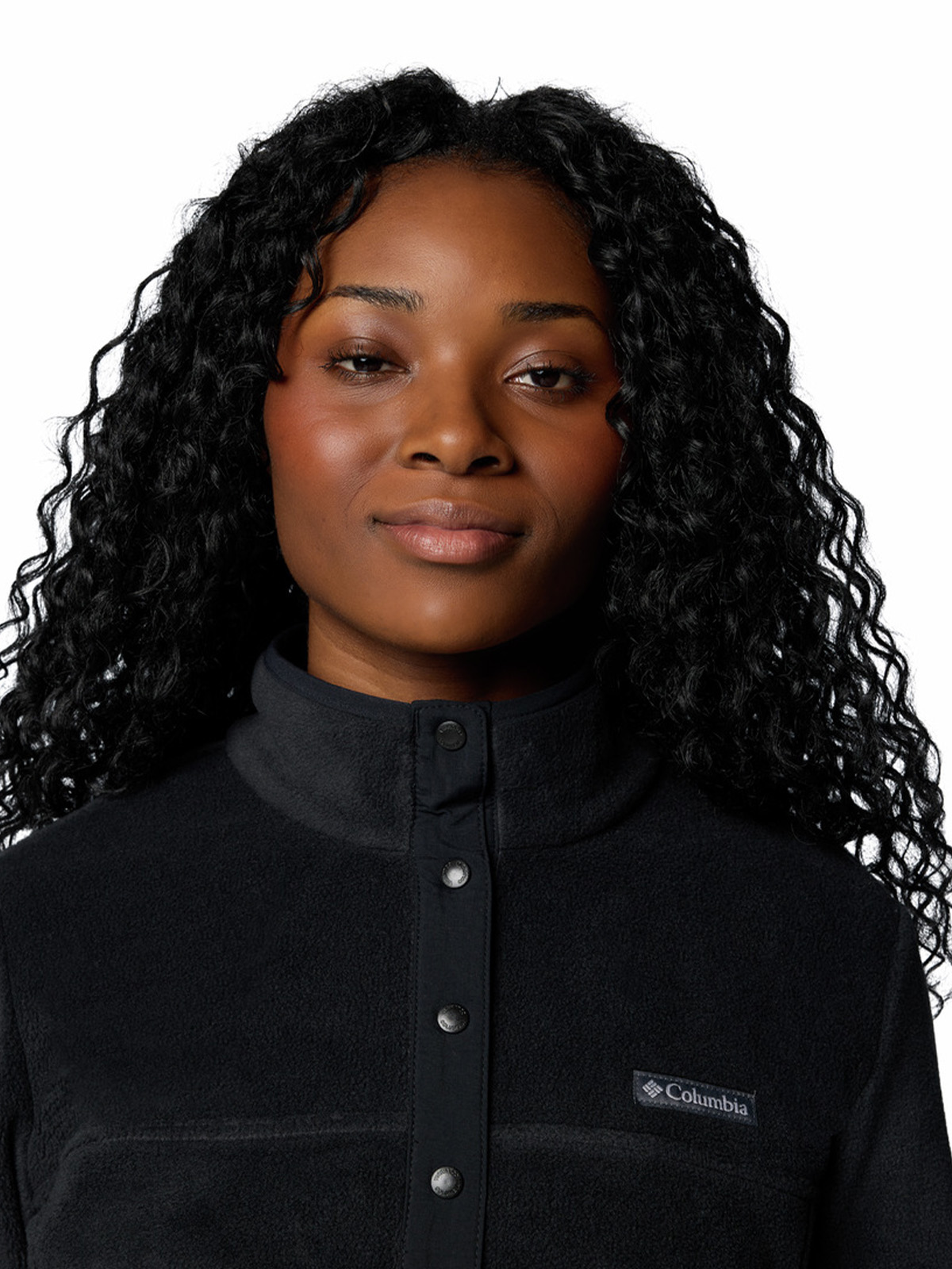 POLAR MUJER BENTON SPRINGS HALF SNAP NEGRO COLUMBIA - 4
