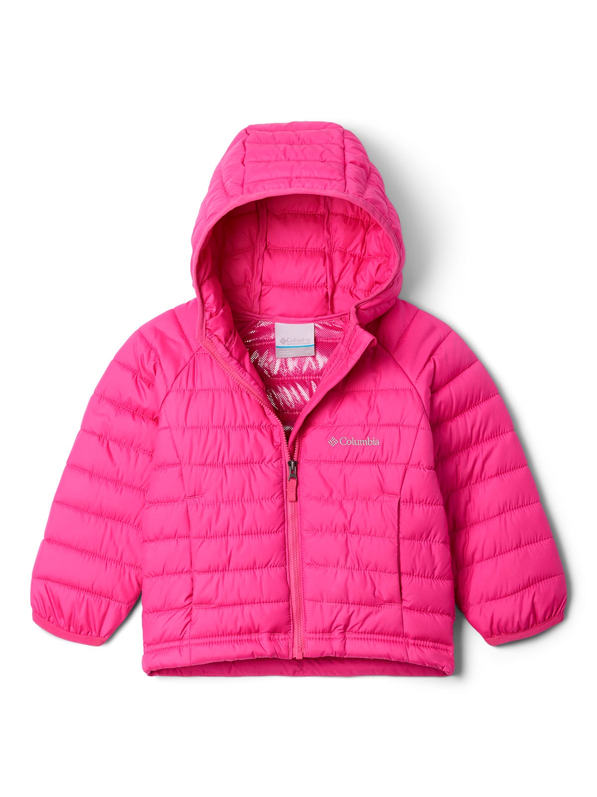 PARKA NIÑA POWDER LITE II HOODE ROSADO COLUMBIA - 1