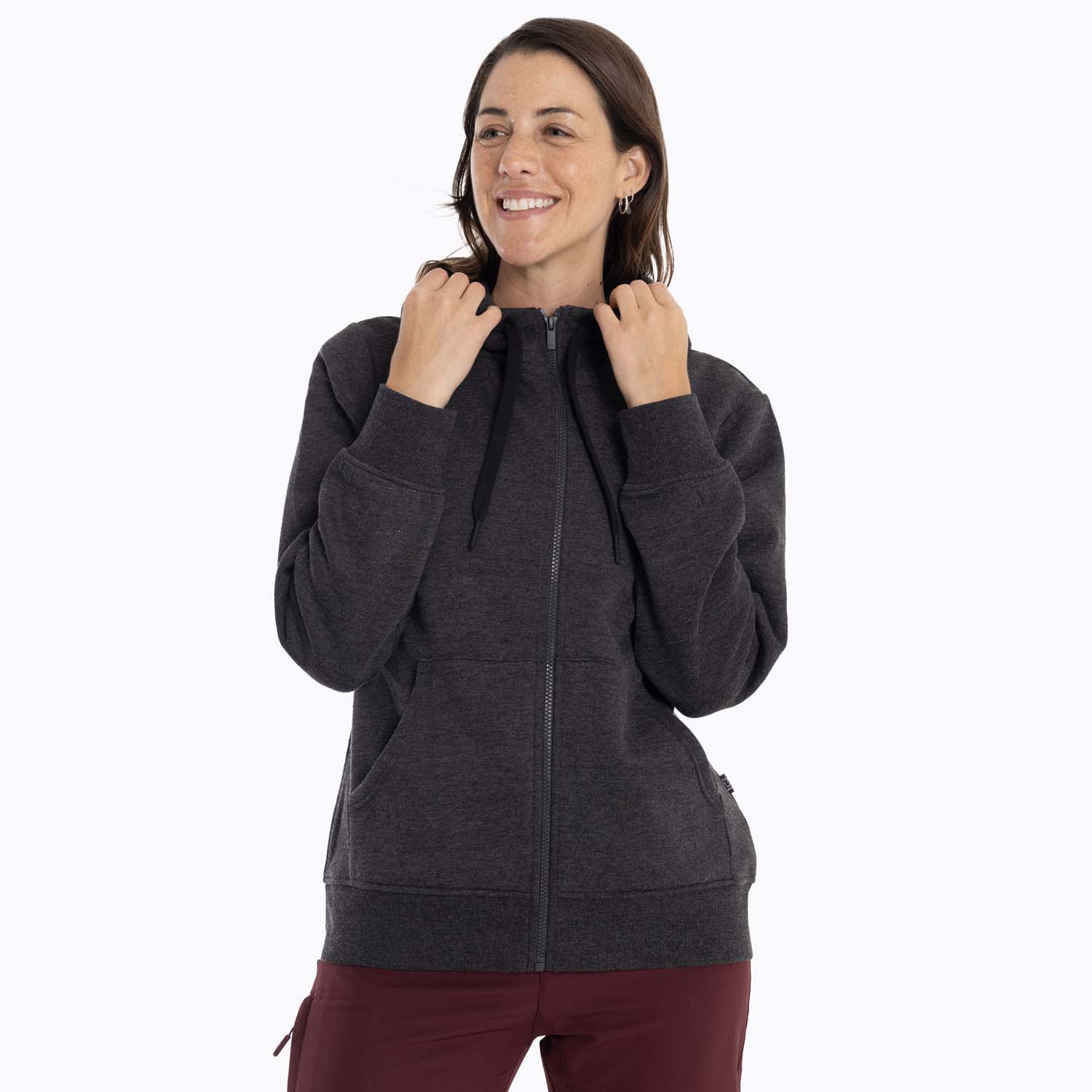 POLERON MUJER ALSEK SWEATSHIRT GRIS OSCURO MERRELL - 5