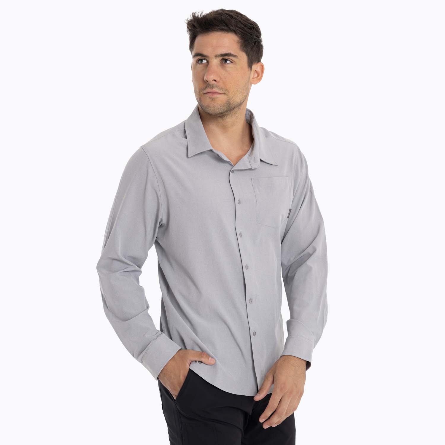 CAMISA HOMBRE CUMBERLAND GRIS CLARO MERRELL - 2