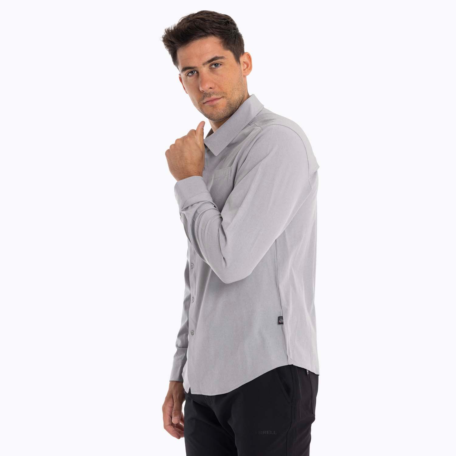 CAMISA HOMBRE CUMBERLAND GRIS CLARO MERRELL - 4