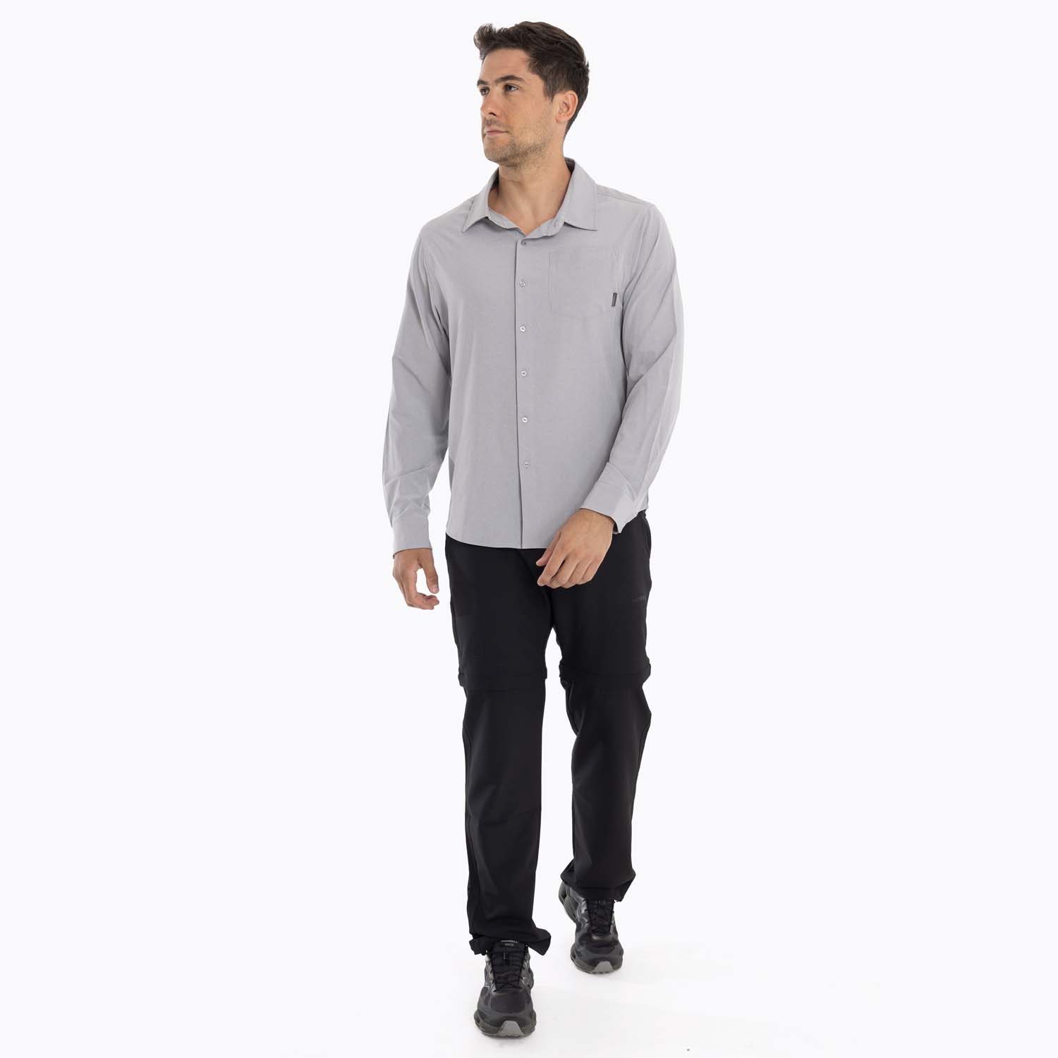 CAMISA HOMBRE CUMBERLAND GRIS CLARO MERRELL - 8