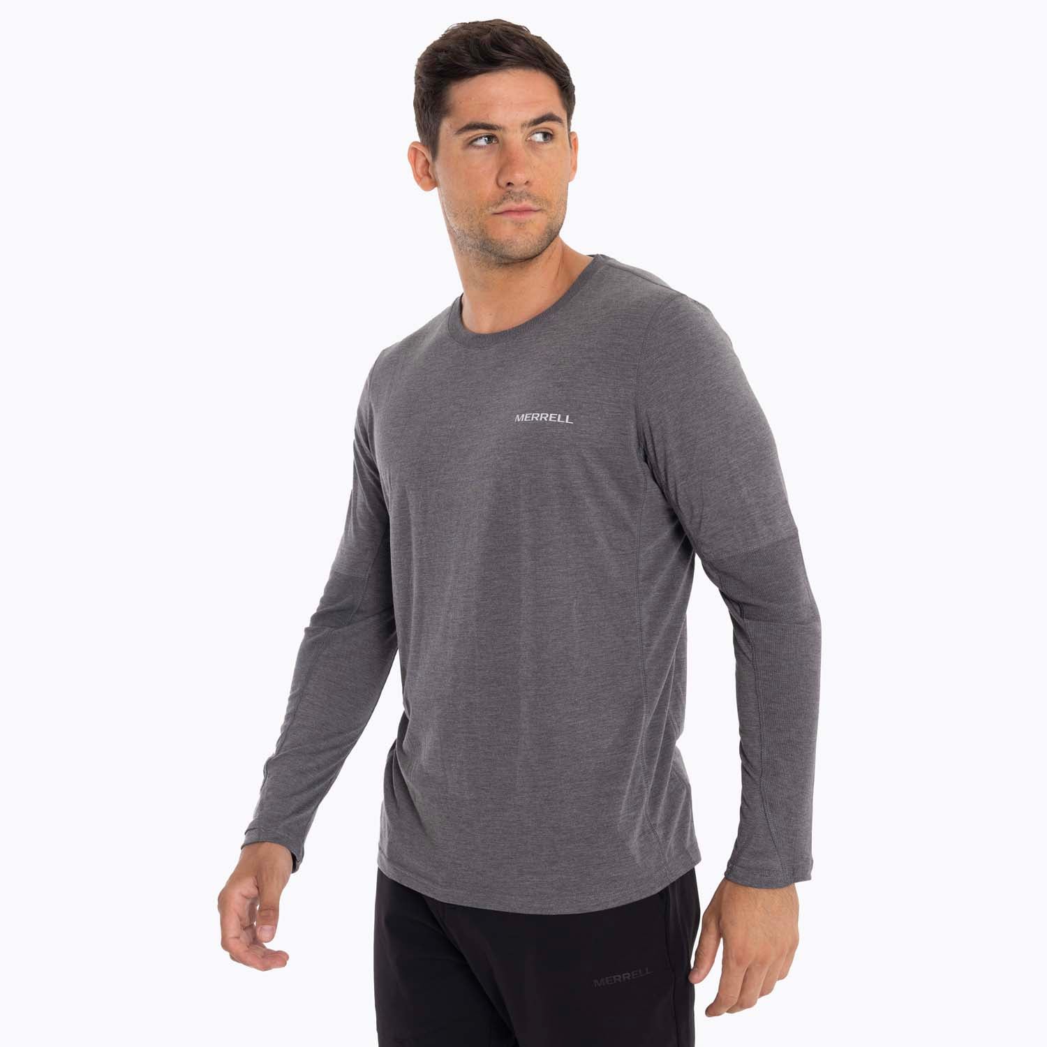 POLERA PRIMERA CAPA HOMBRE MISURI GRIS OSCURO MERRELL - 2