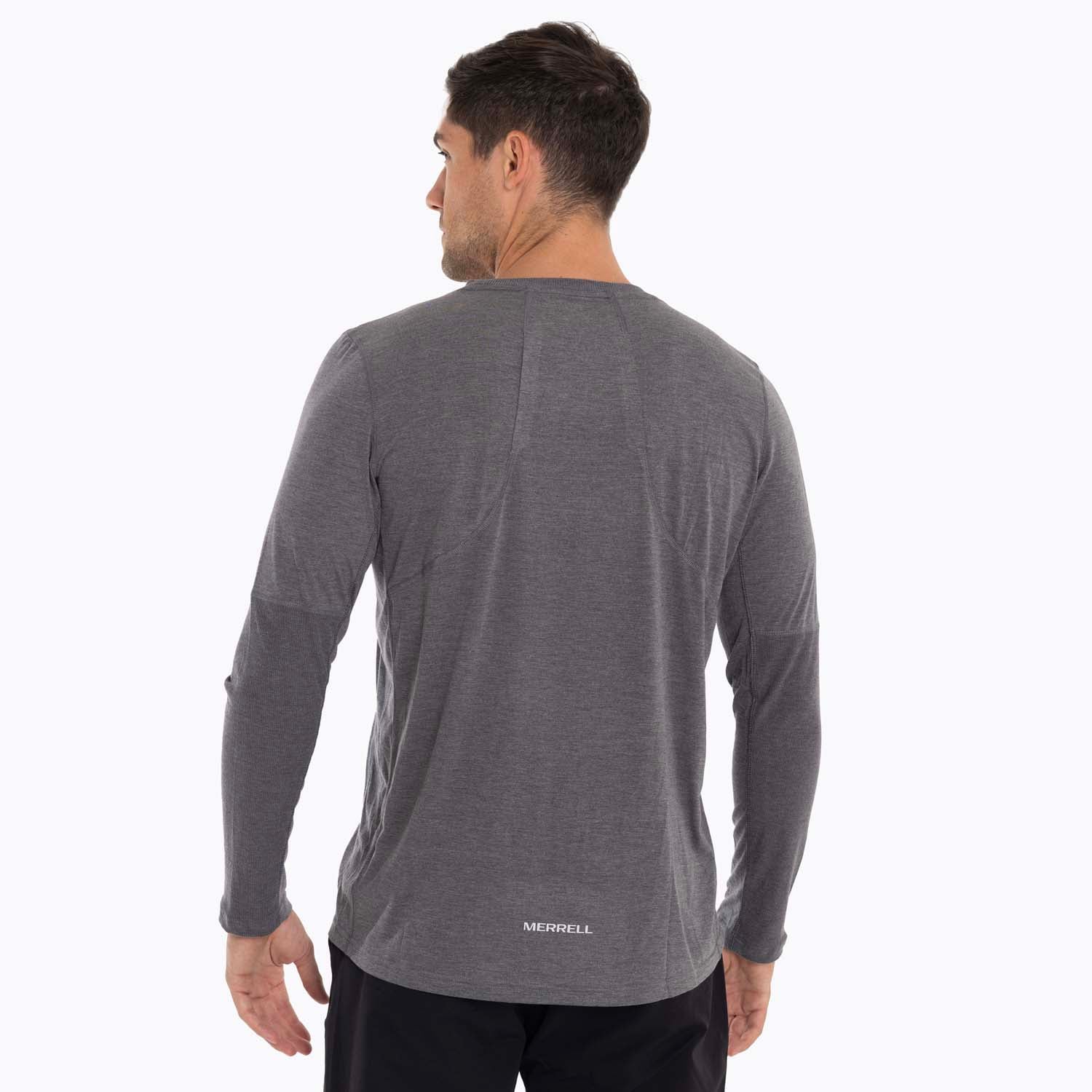 POLERA PRIMERA CAPA HOMBRE MISURI GRIS OSCURO MERRELL - 5