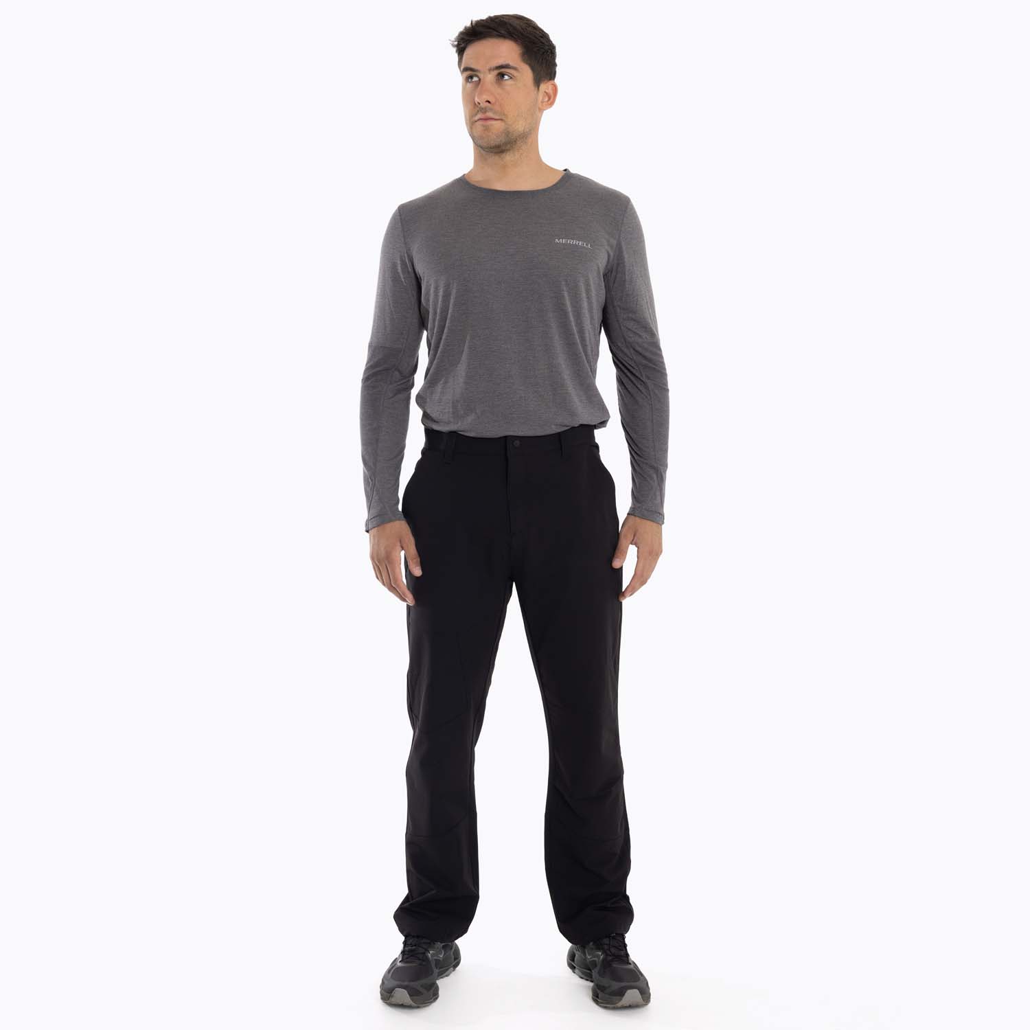 POLERA PRIMERA CAPA HOMBRE MISURI GRIS OSCURO MERRELL - 6